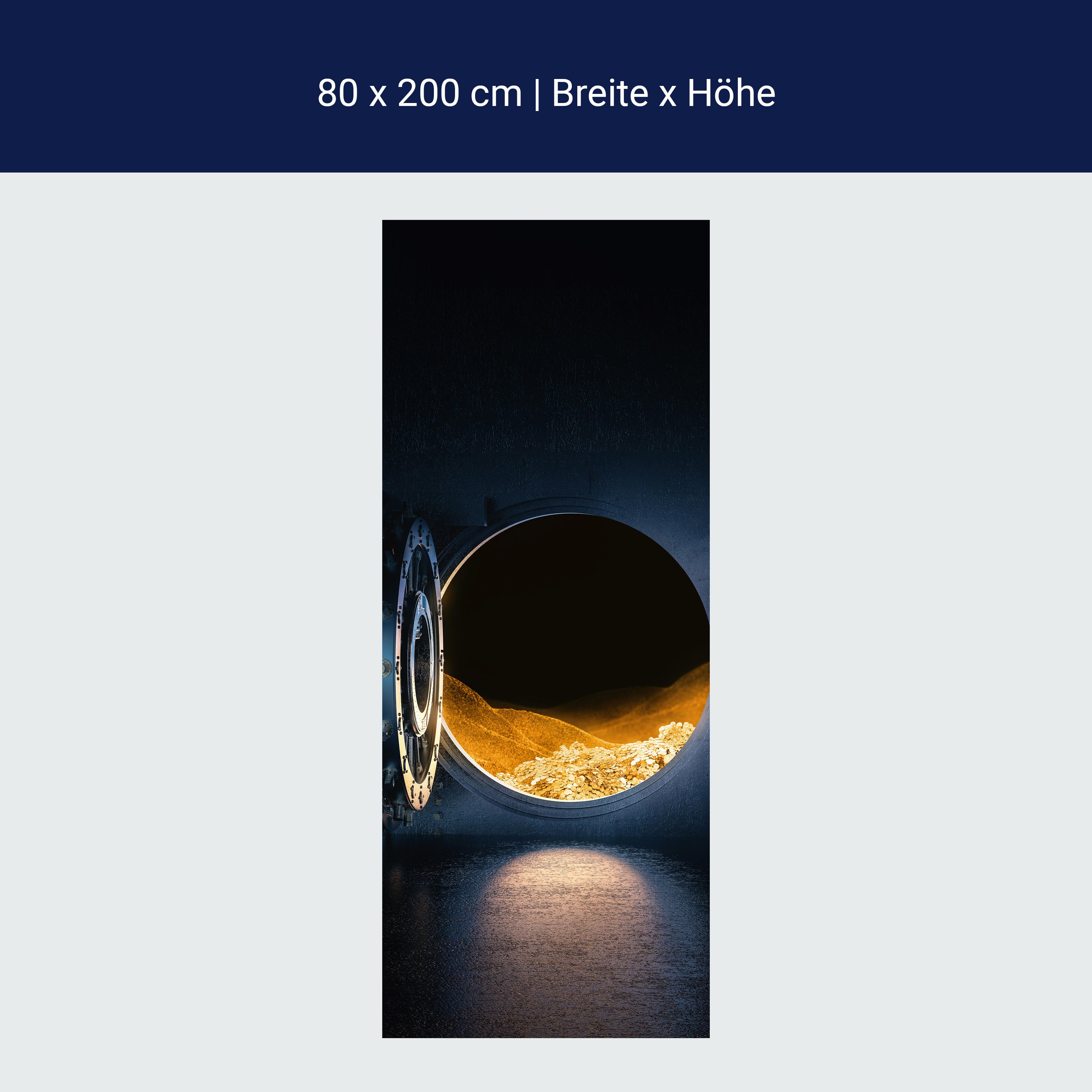 Türtapete Tresor-tür zum Gold, Schatz, Münzen M1115 Türtapete Tresor-tür zum Gold, Schatz, Münzen M1115