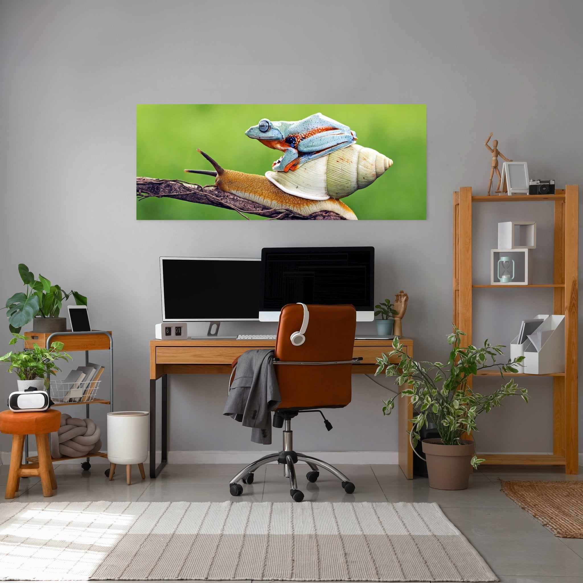 Leinwandbild Frosch, Schnecke, Tiere M1116 kaufen - Bild 3 Leinwandbild Frosch, Schnecke, Tiere M1116 kaufen - Bild 3