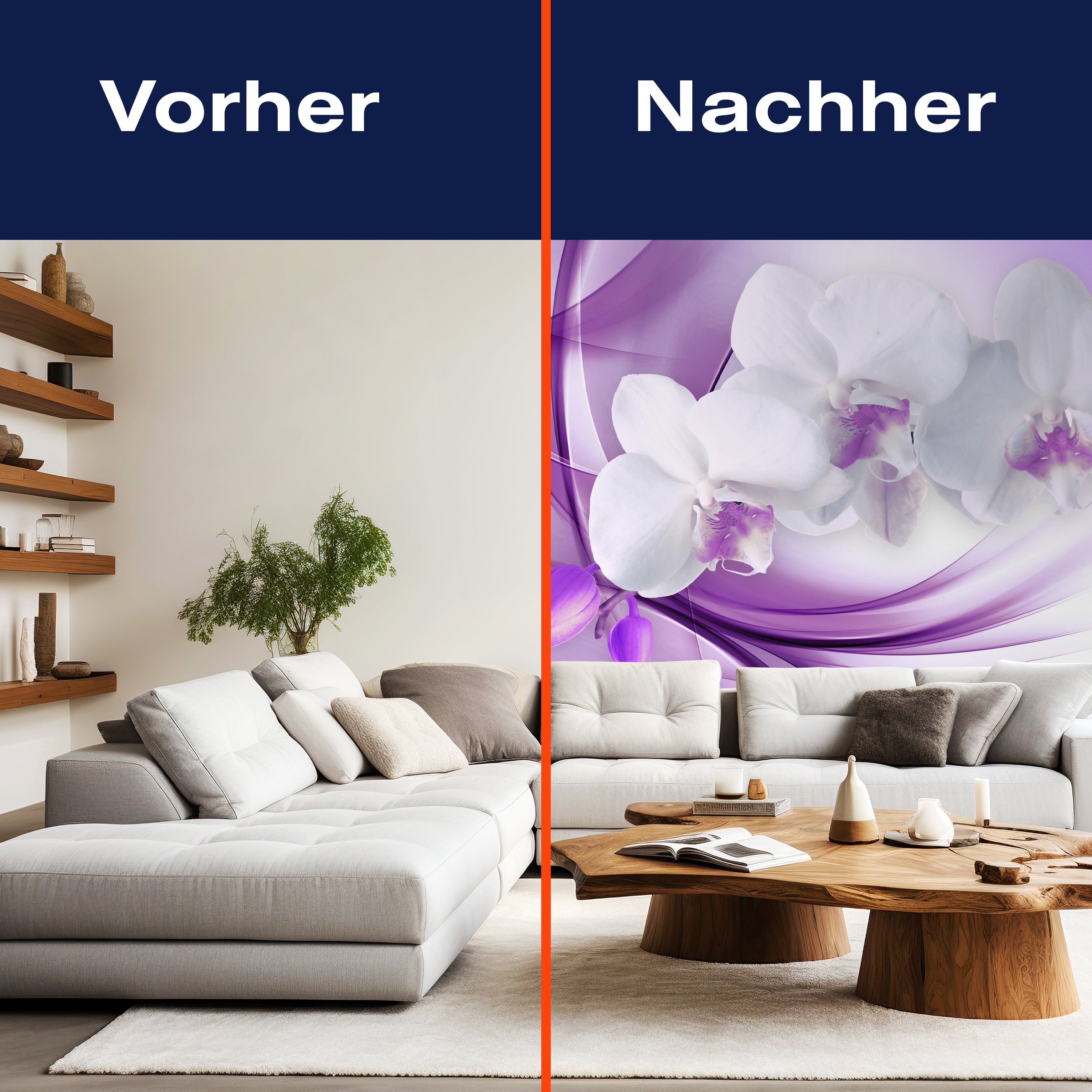 Fototapete Orchidee Blume Lila M1118 - Bild 9 Fototapete Orchidee Blume Lila M1118 - Bild 9