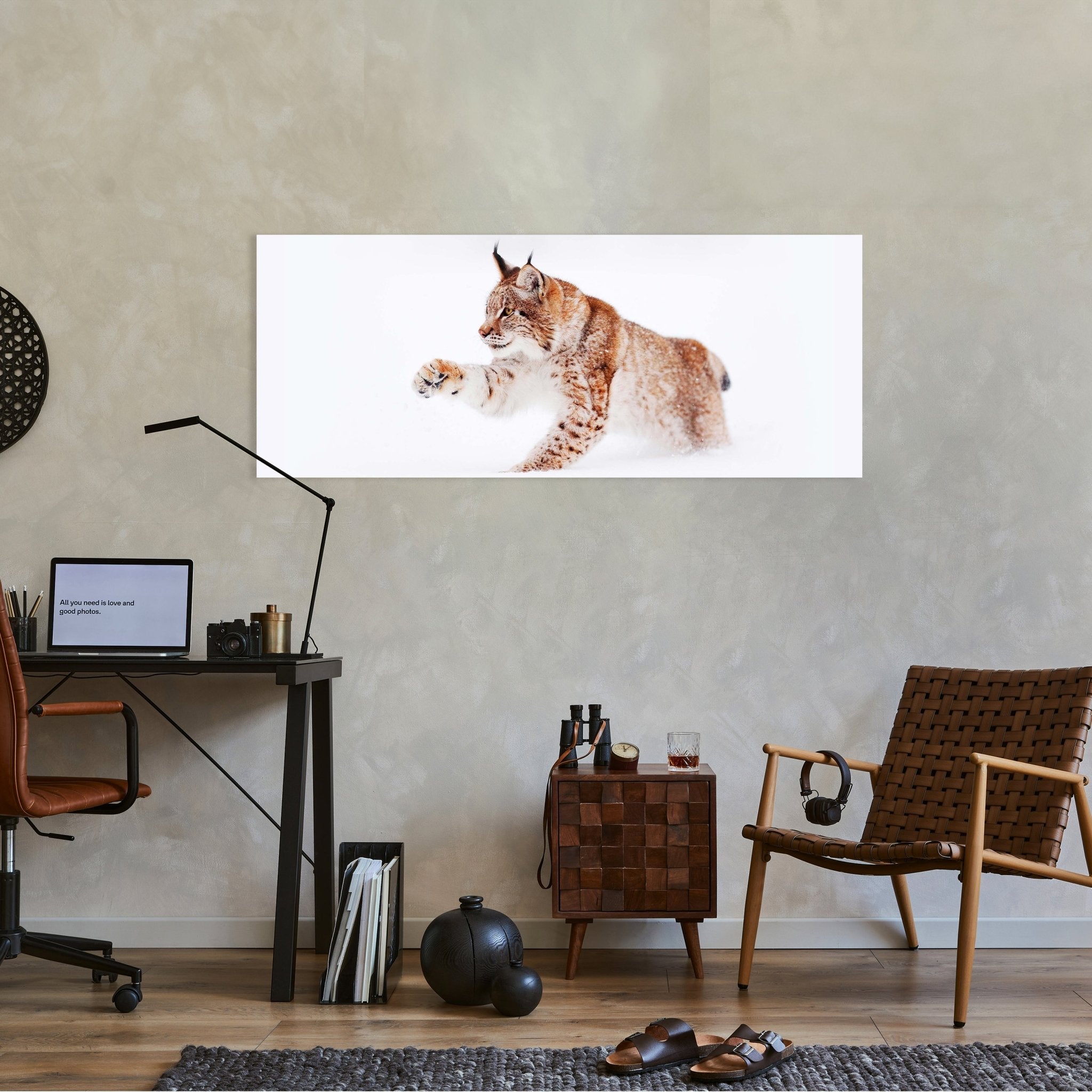 Leinwandbild Luchs im Schnee, Raubkatze M1121 kaufen - Bild 2 Leinwandbild Luchs im Schnee, Raubkatze M1121 kaufen - Bild 2