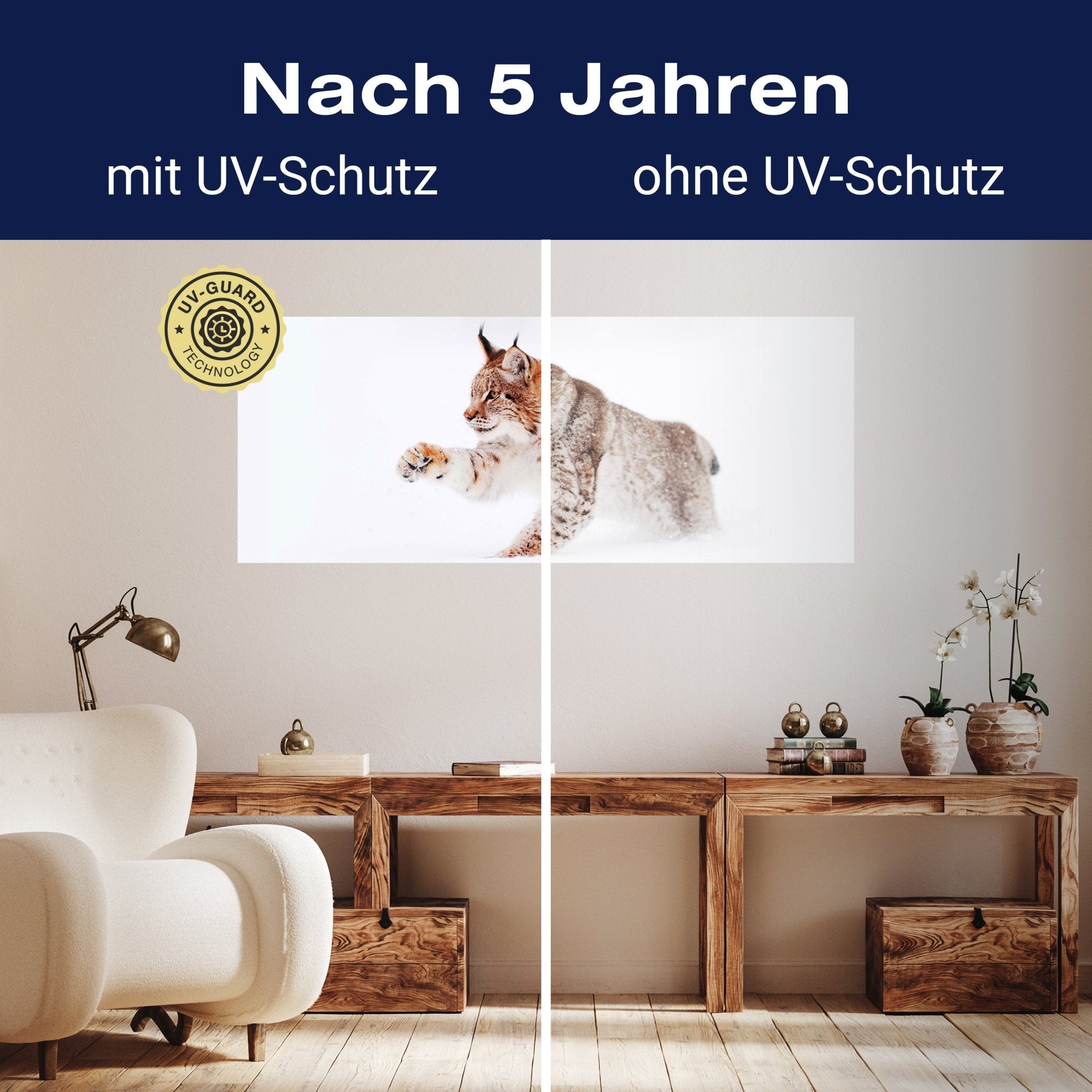 Leinwandbild Luchs im Schnee, Raubkatze M1121 kaufen - Bild 9 Leinwandbild Luchs im Schnee, Raubkatze M1121 kaufen - Bild 9