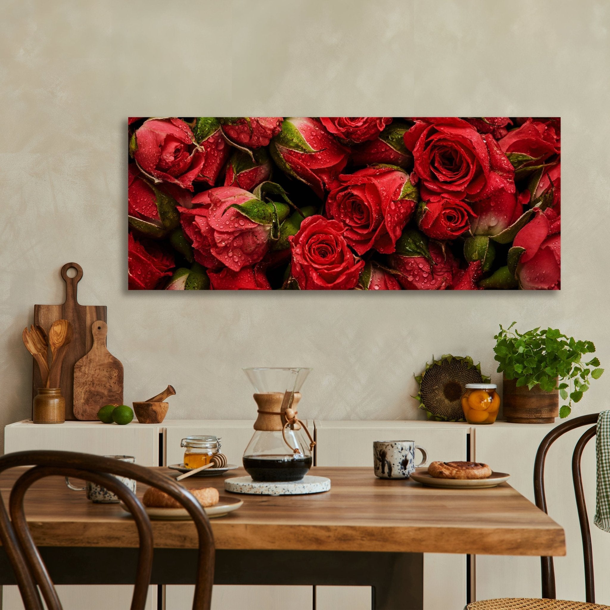 Leinwandbild rote Rosen Blüten M1123 kaufen - Bild 3 Leinwandbild rote Rosen Blüten M1123 kaufen - Bild 3