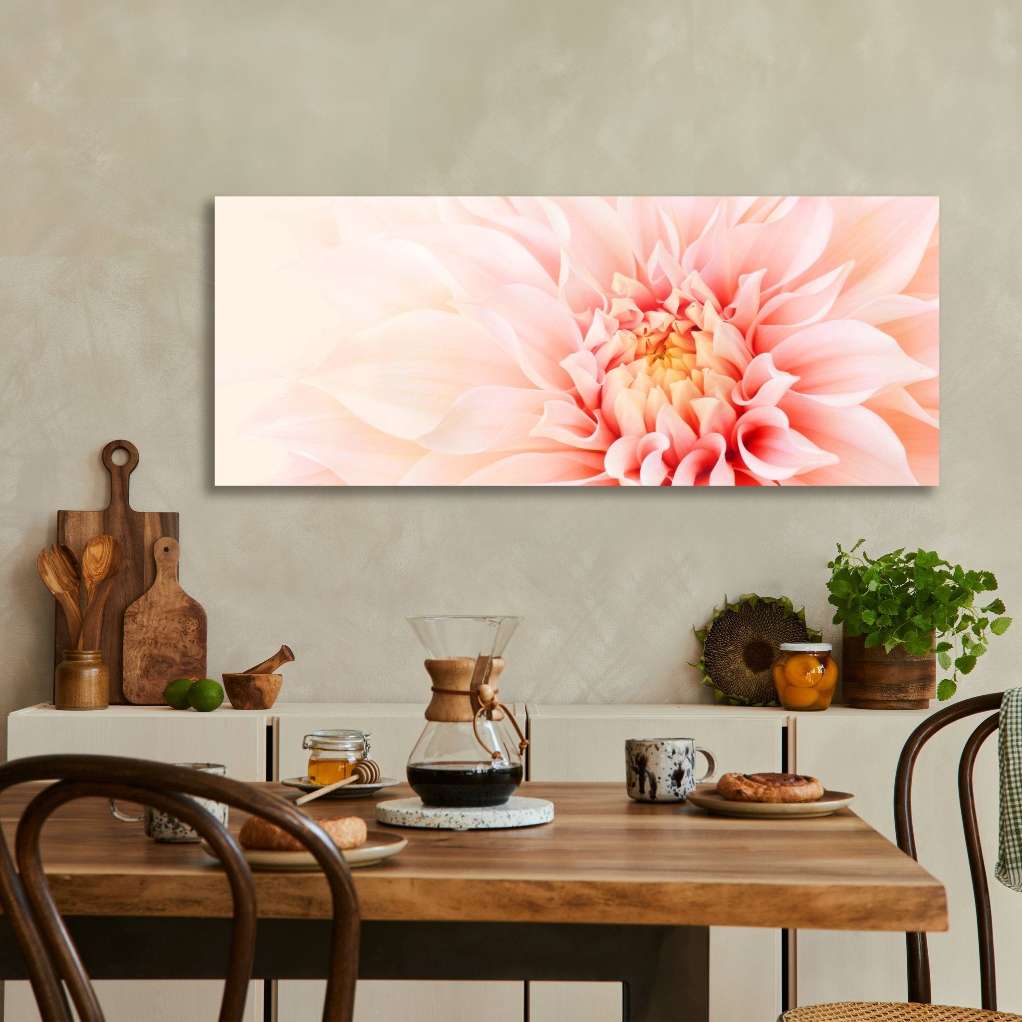 Leinwandbild Blüte Blume rosa Dahlie M1131 kaufen - Bild 3 Leinwandbild Blüte Blume rosa Dahlie M1131 kaufen - Bild 3