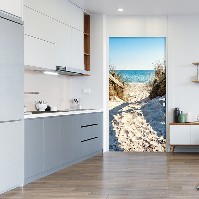 Türtapete Weg an den Sand-strand, Meer, Wasser M1134 - Bild 1 Türtapete Weg an den Sand-strand, Meer, Wasser M1134 - Bild 1