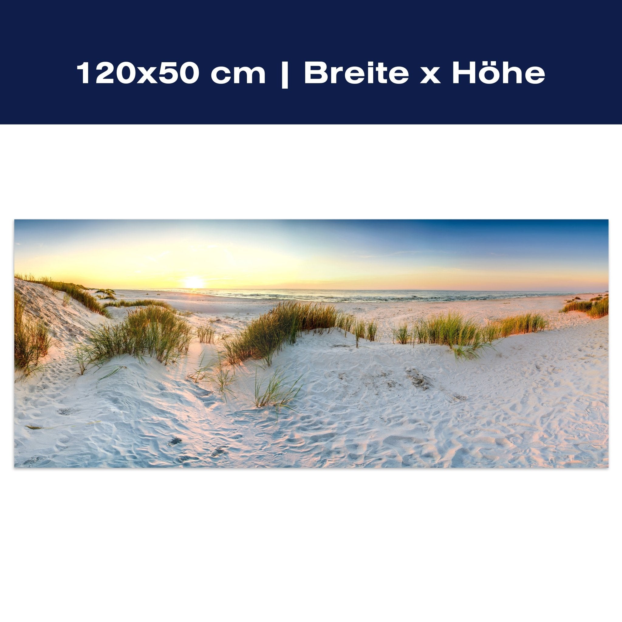 Leinwandbild Sonnenuntergang am Strand M1136 Leinwandbild Sonnenuntergang am Strand M1136