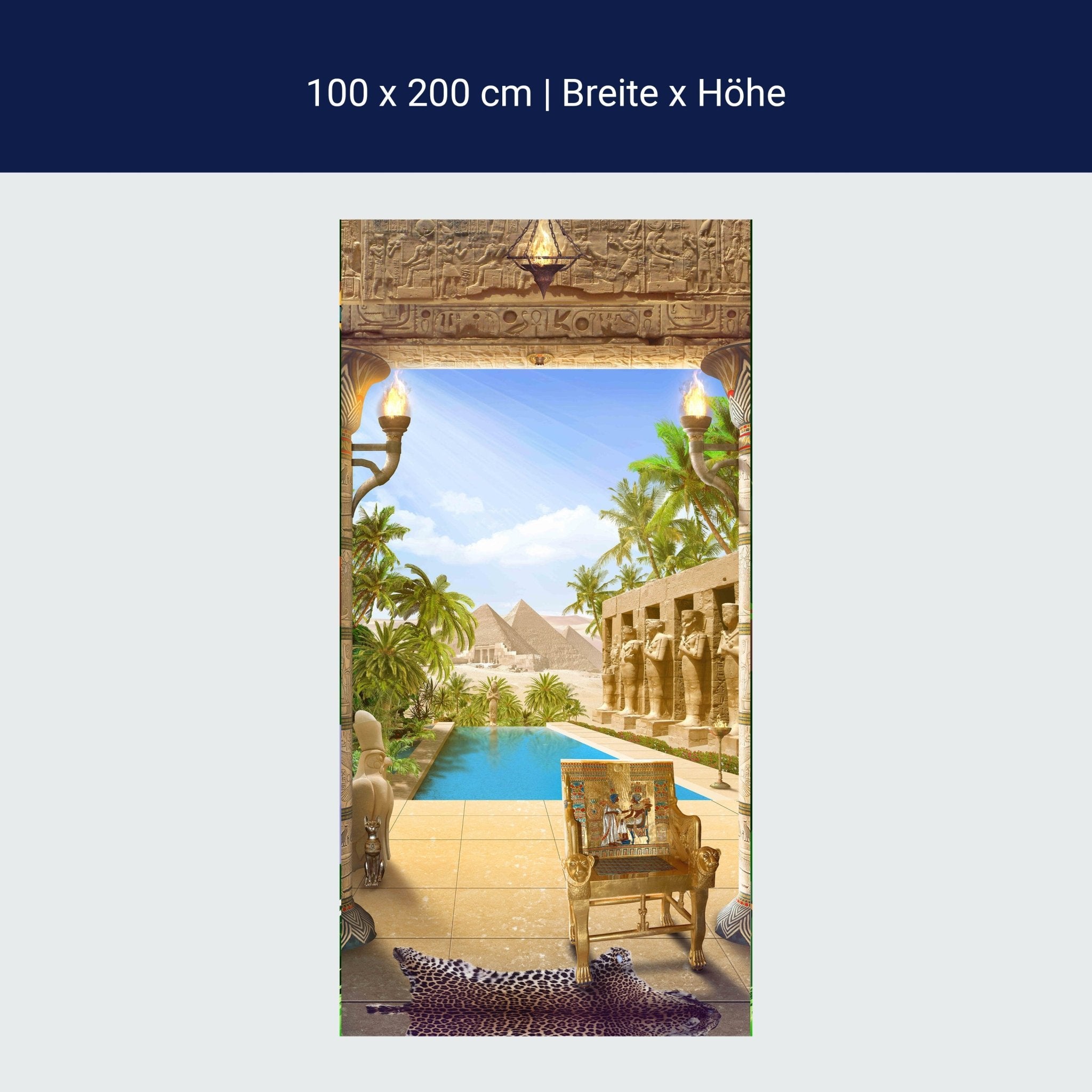 Türtapete Tal der Könige, Ägypten, Pyramiden M1139 Türtapete Tal der Könige, Ägypten, Pyramiden M1139