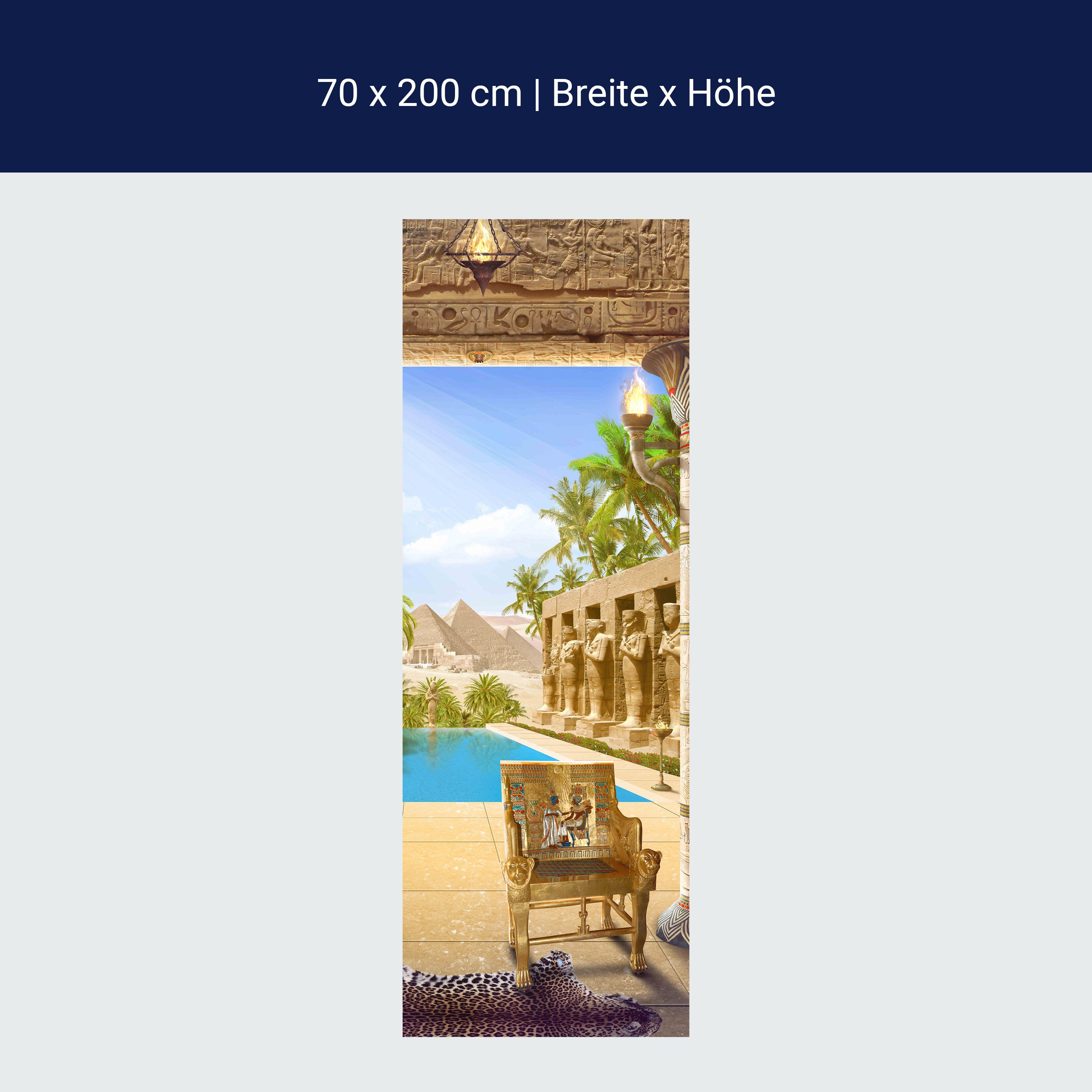 Türtapete Tal der Könige, Ägypten, Pyramiden M1139 Türtapete Tal der Könige, Ägypten, Pyramiden M1139