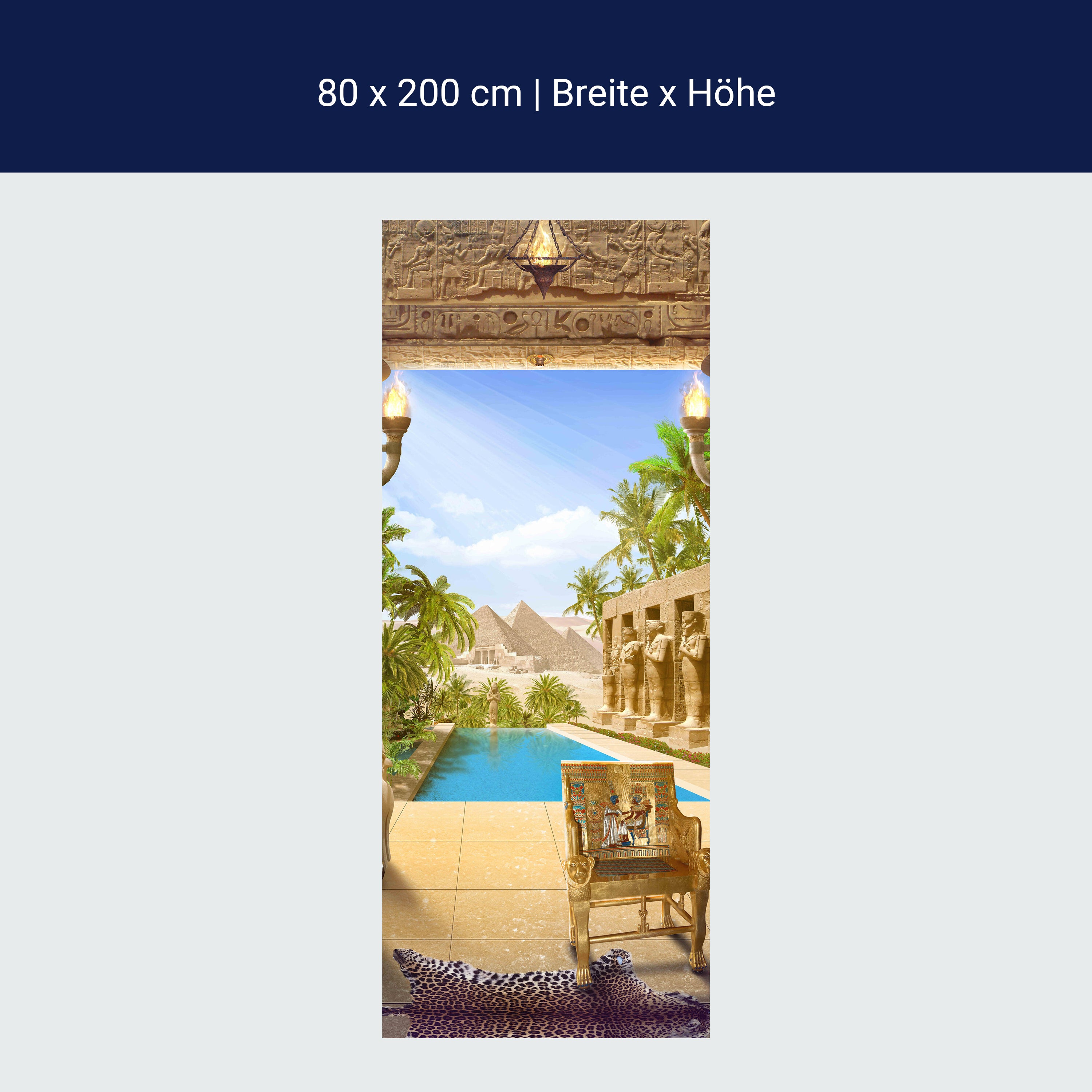 Türtapete Tal der Könige, Ägypten, Pyramiden M1139 Türtapete Tal der Könige, Ägypten, Pyramiden M1139