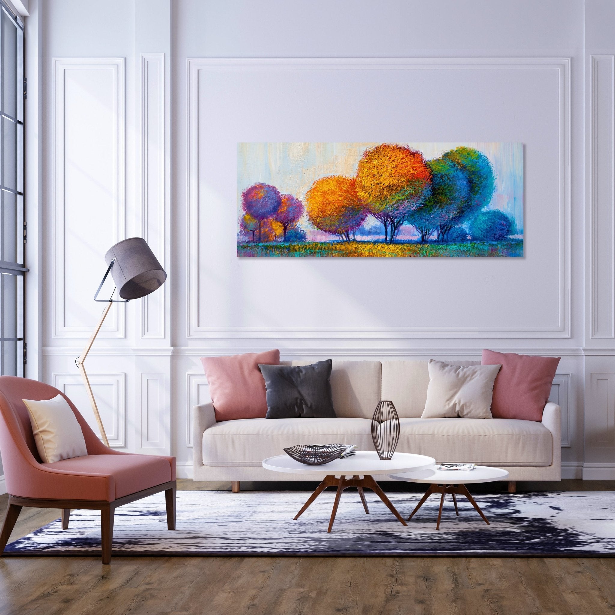 Leinwandbild Baumlandschaft im Gemälde M1140 kaufen - Bild 2 Leinwandbild Baumlandschaft im Gemälde M1140 kaufen - Bild 2