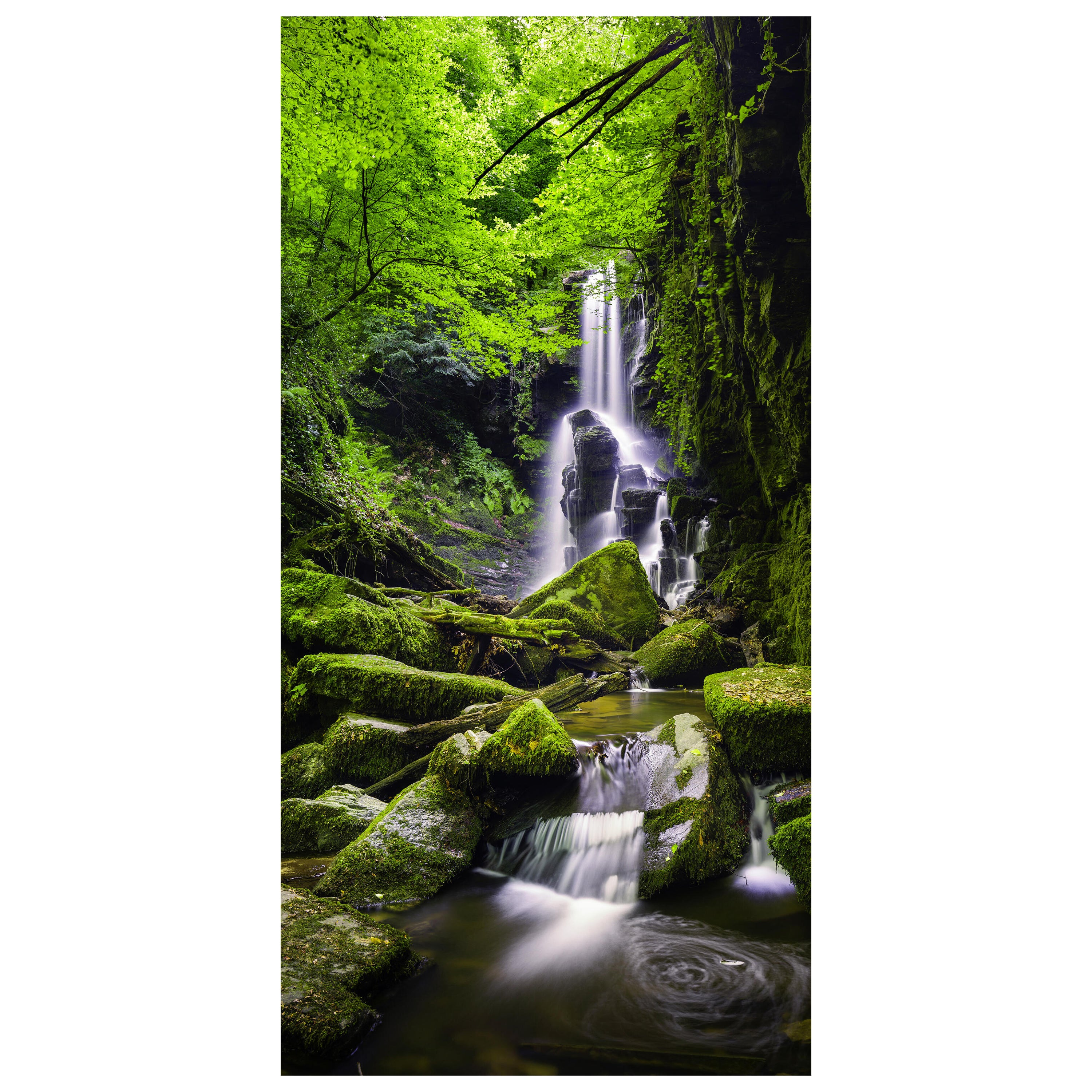 Türtapete Wasser-fall im Ur-wald, Steine, Felsen M1141 - Bild 2 Türtapete Wasser-fall im Ur-wald, Steine, Felsen M1141 - Bild 2