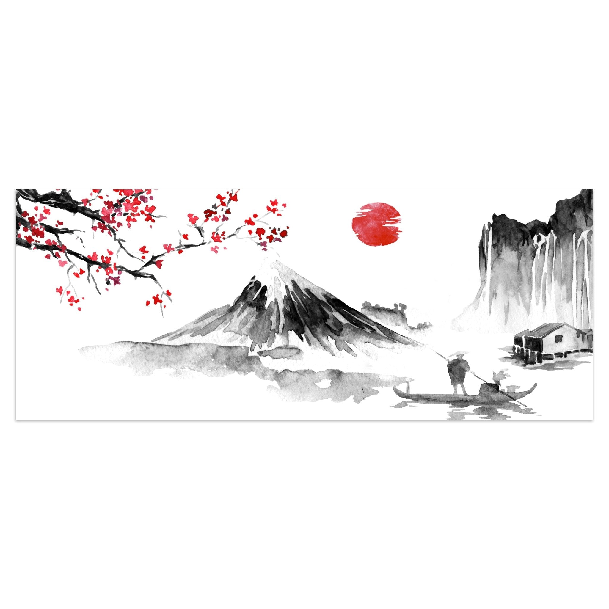 Leinwandbild Fuji Berg Sakura Sunset Japan M1143 kaufen - Bild 1 Leinwandbild Fuji Berg Sakura Sunset Japan M1143 kaufen - Bild 1