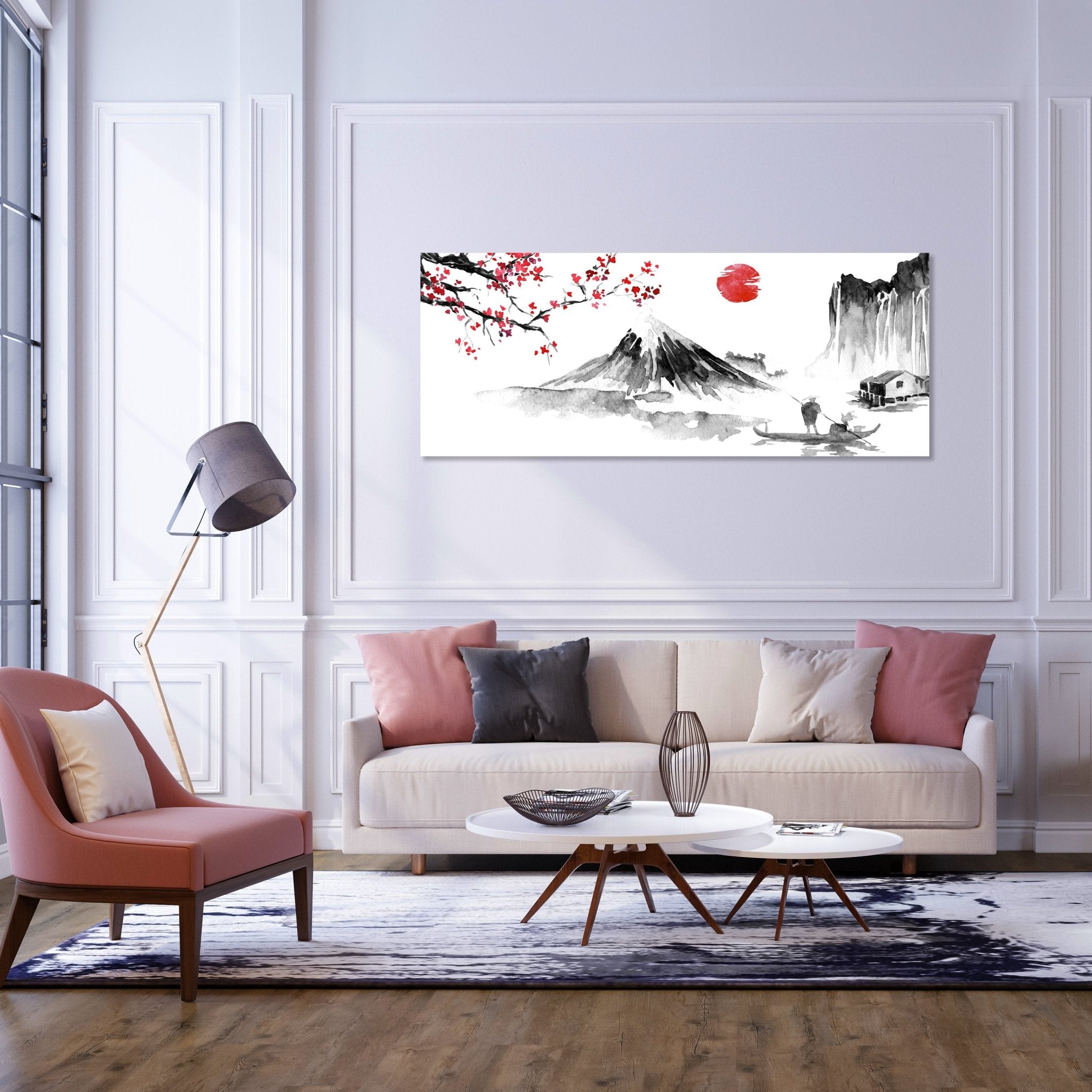 Leinwandbild Fuji Berg Sakura Sunset Japan M1143 kaufen - Bild 2 Leinwandbild Fuji Berg Sakura Sunset Japan M1143 kaufen - Bild 2