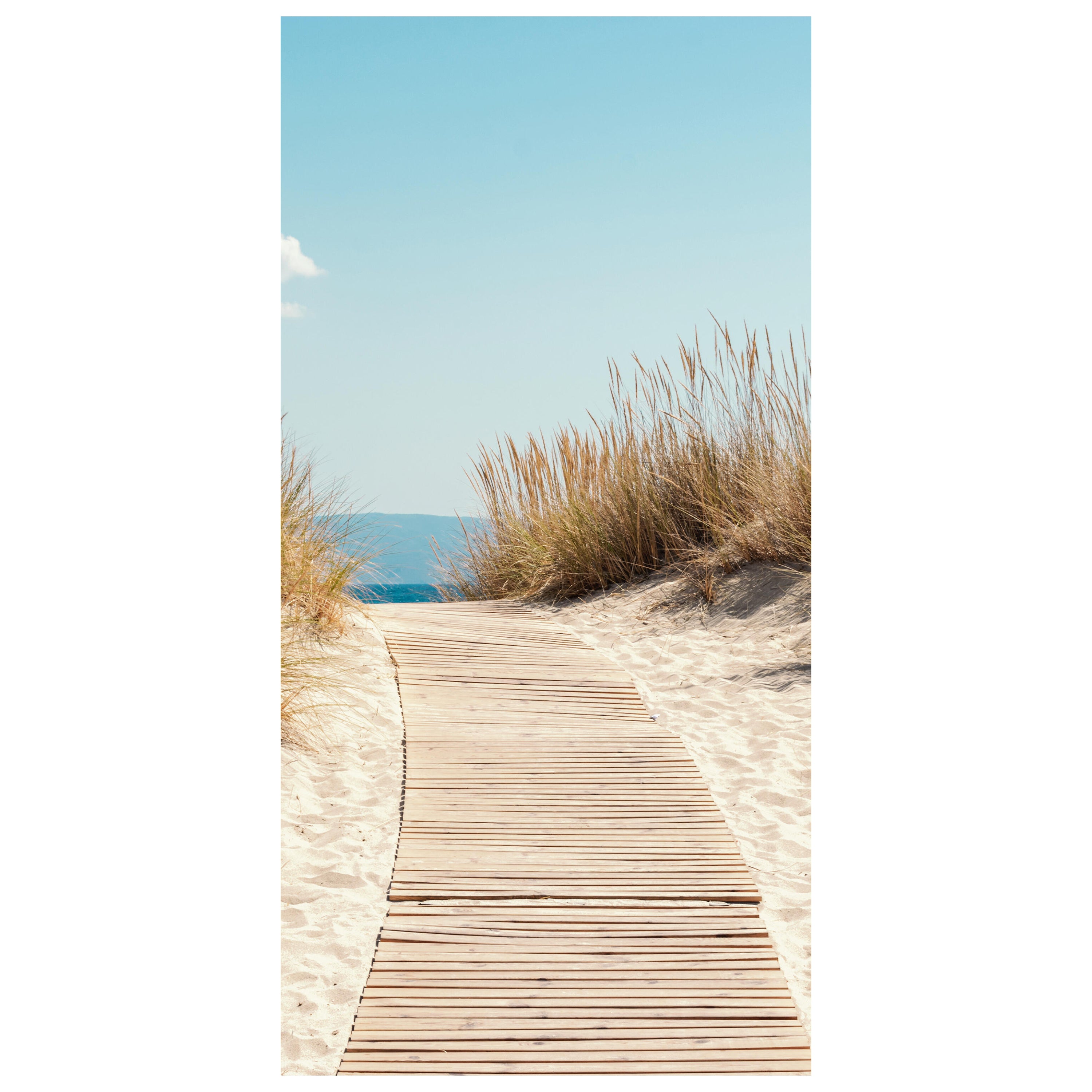 Türtapete Holz-weg an den Strand, Gräser, Meer M1143 - Bild 2 Türtapete Holz-weg an den Strand, Gräser, Meer M1143 - Bild 2