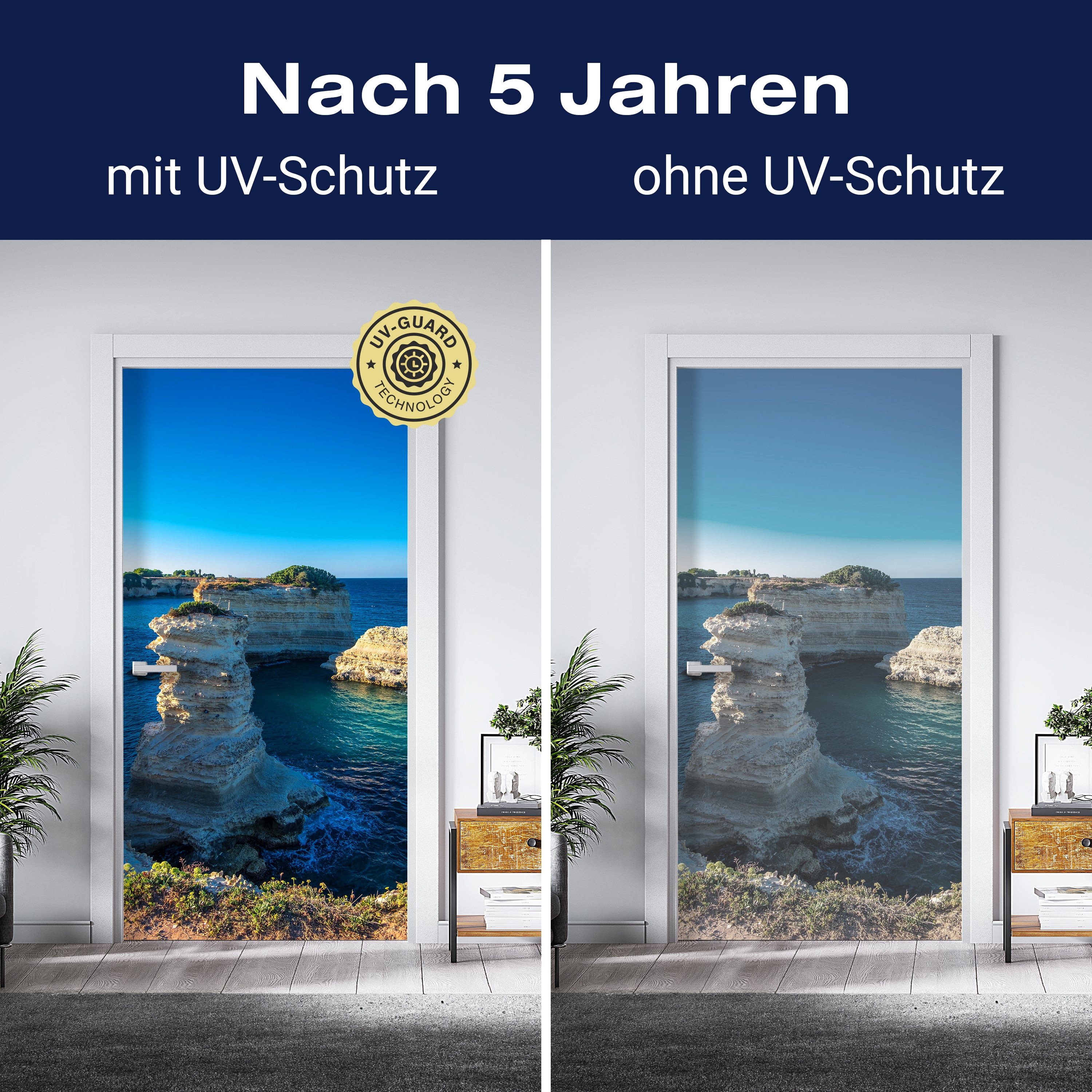 Türtapete Blick auf Küste, Steine, Felsen, Meer M1144 - Bild 4 Türtapete Blick auf Küste, Steine, Felsen, Meer M1144 - Bild 4