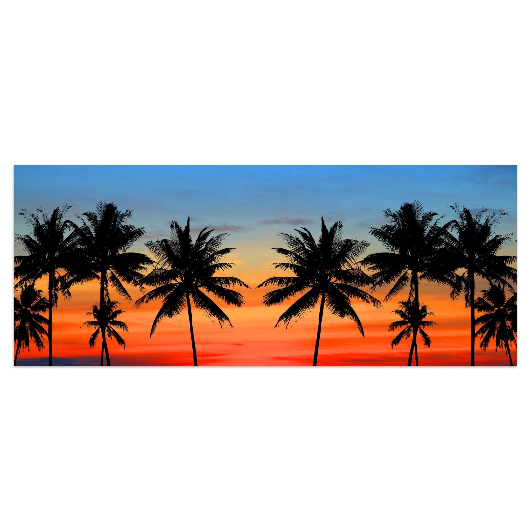 Leinwandbild Sonnenuntergang über dem Meer, Palmen M1146 kaufen - Bild 1 Leinwandbild Sonnenuntergang über dem Meer, Palmen M1146 kaufen - Bild 1