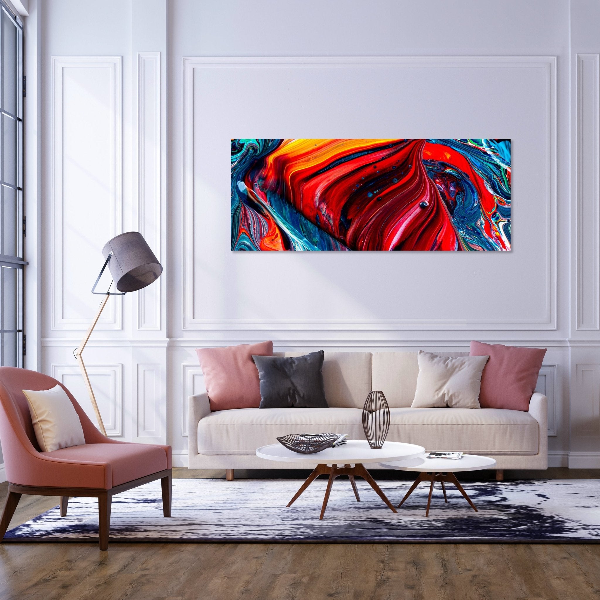 Leinwandbild Abstrakte Acrylfarbe M1147 kaufen - Bild 2 Leinwandbild Abstrakte Acrylfarbe M1147 kaufen - Bild 2