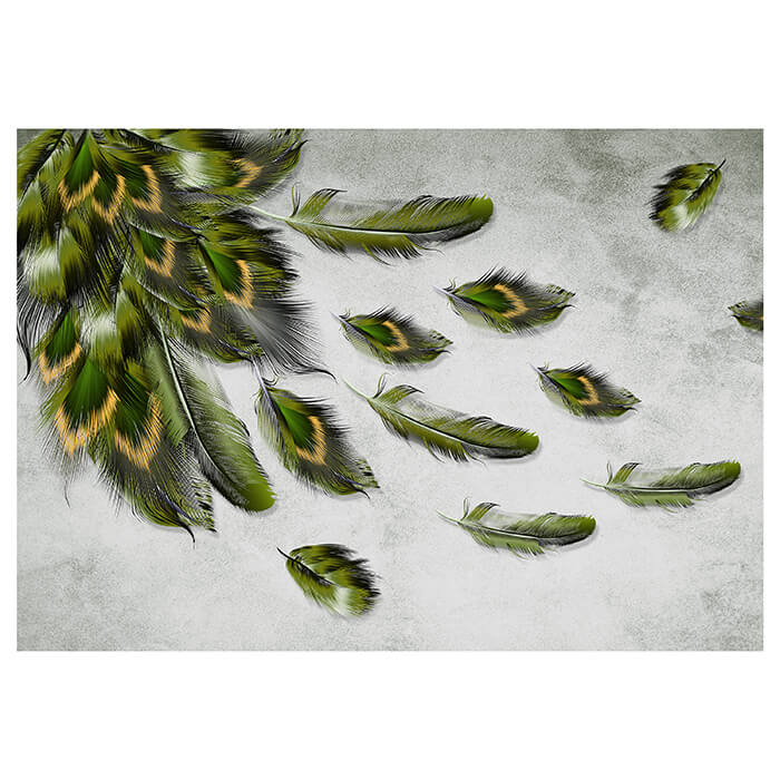 Fototapete Grüner Pfau Feder M1153 - Bild 2 Fototapete Grüner Pfau Feder M1153 - Bild 2