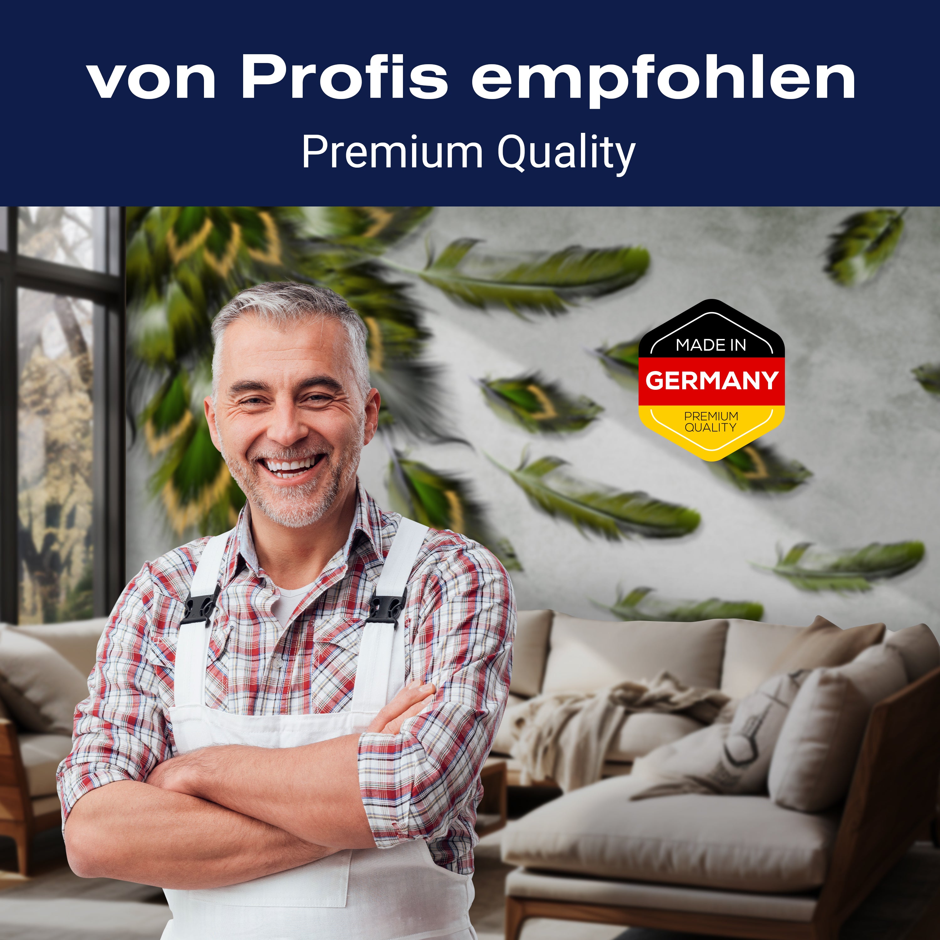 Fototapete Grüner Pfau Feder M1153 - Bild 5 Fototapete Grüner Pfau Feder M1153 - Bild 5