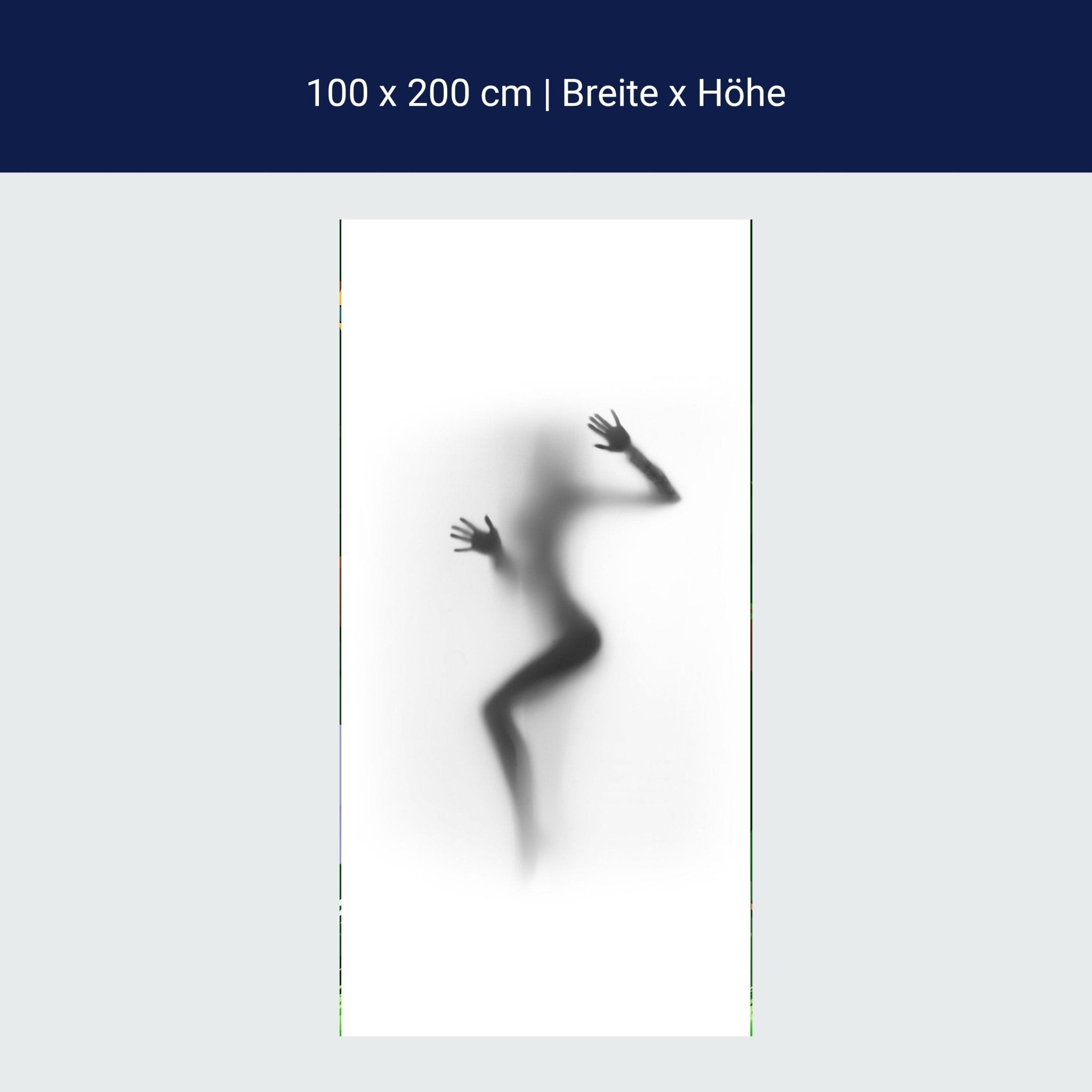 Türtapete Silhouette Frau, Milchglas, Sexy M1159 Türtapete Silhouette Frau, Milchglas, Sexy M1159