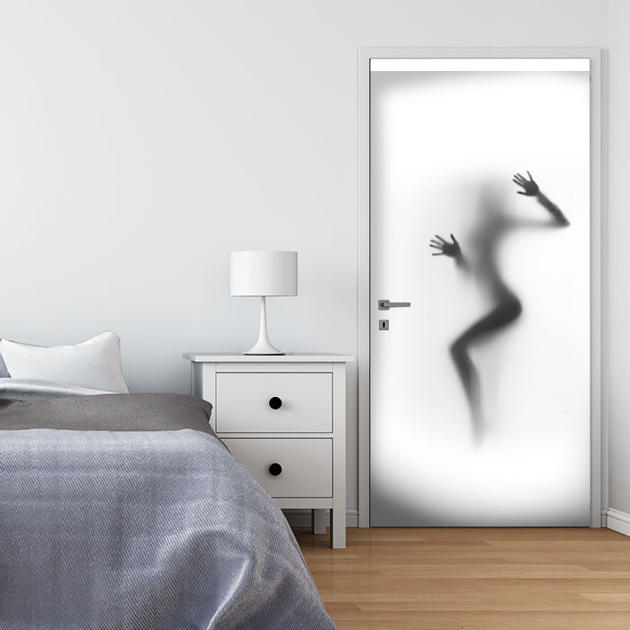 Türtapete Silhouette Frau, Milchglas, Sexy M1159 - Bild 1 Türtapete Silhouette Frau, Milchglas, Sexy M1159 - Bild 1