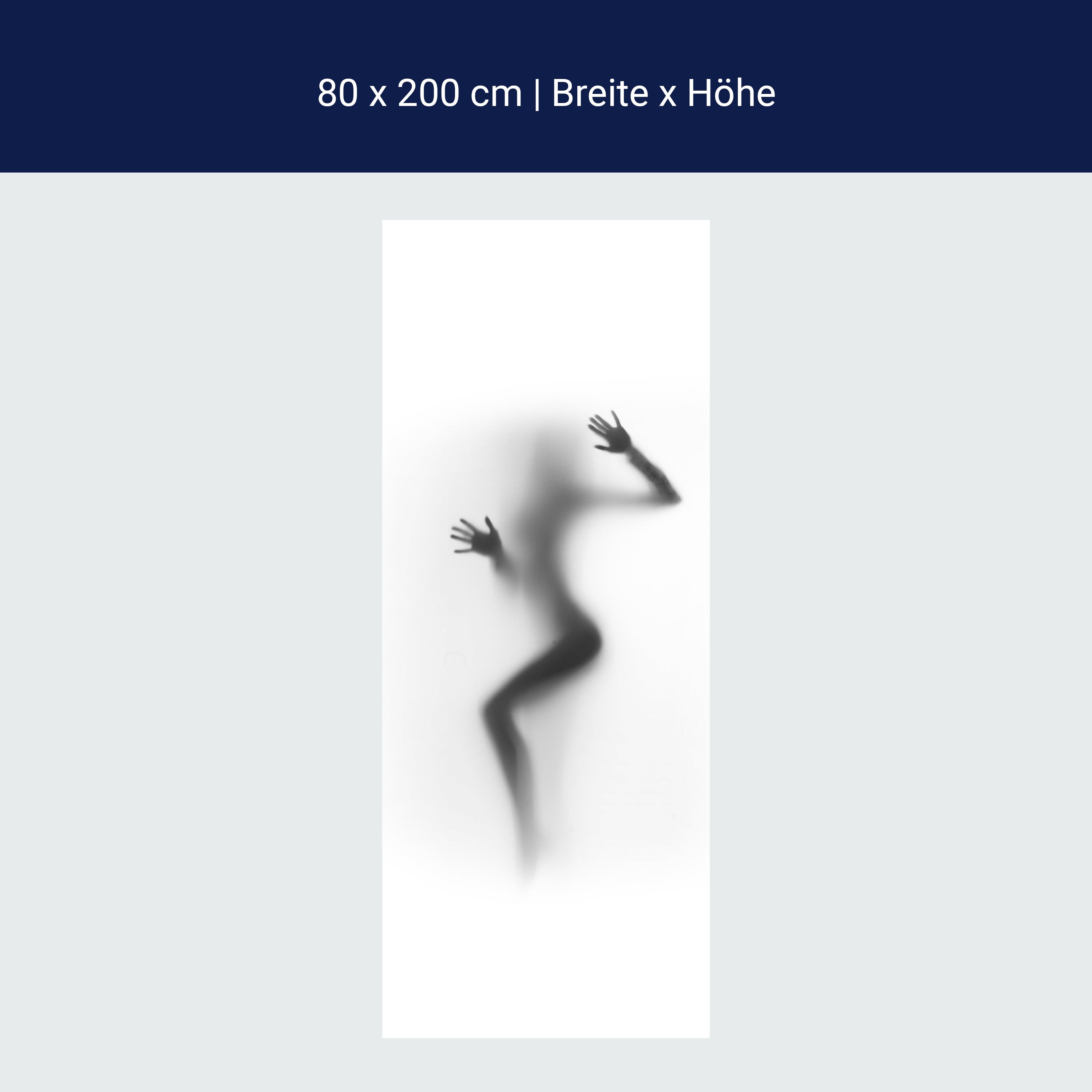 Türtapete Silhouette Frau, Milchglas, Sexy M1159 Türtapete Silhouette Frau, Milchglas, Sexy M1159