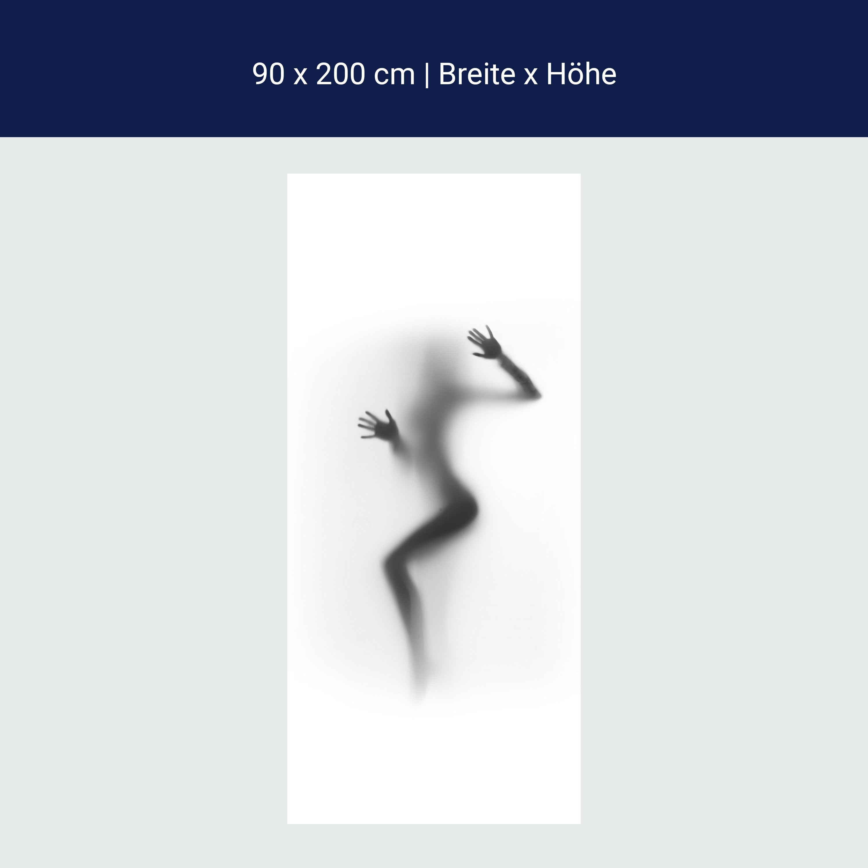 Türtapete Silhouette Frau, Milchglas, Sexy M1159 Türtapete Silhouette Frau, Milchglas, Sexy M1159