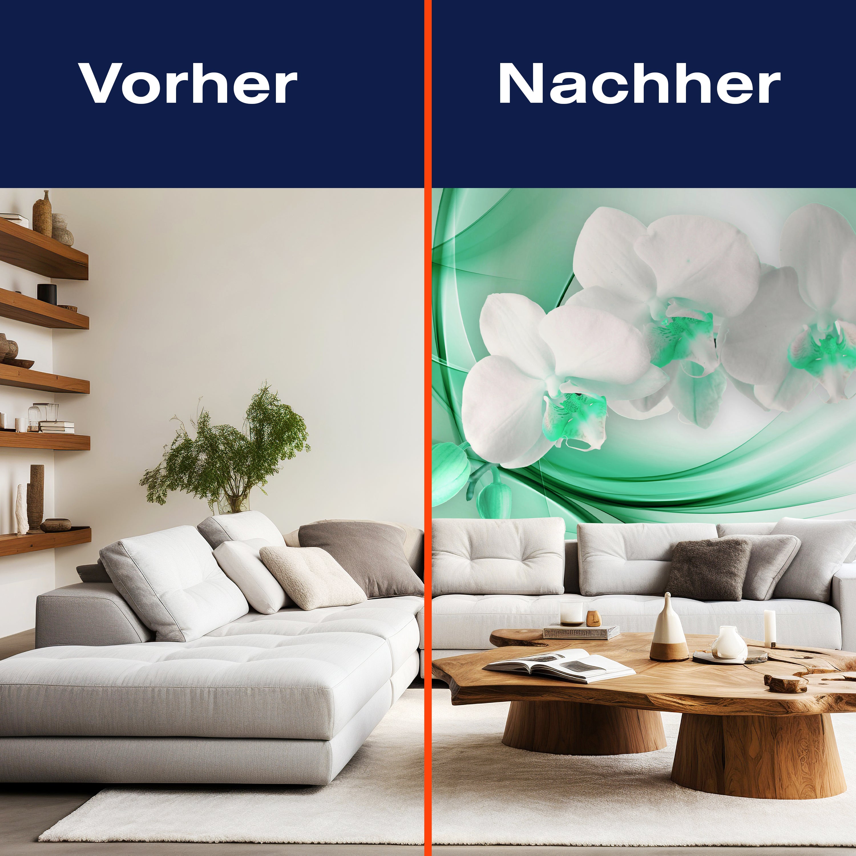 Fototapete helle grüne Orchidee M1170 - Bild 9 Fototapete helle grüne Orchidee M1170 - Bild 9