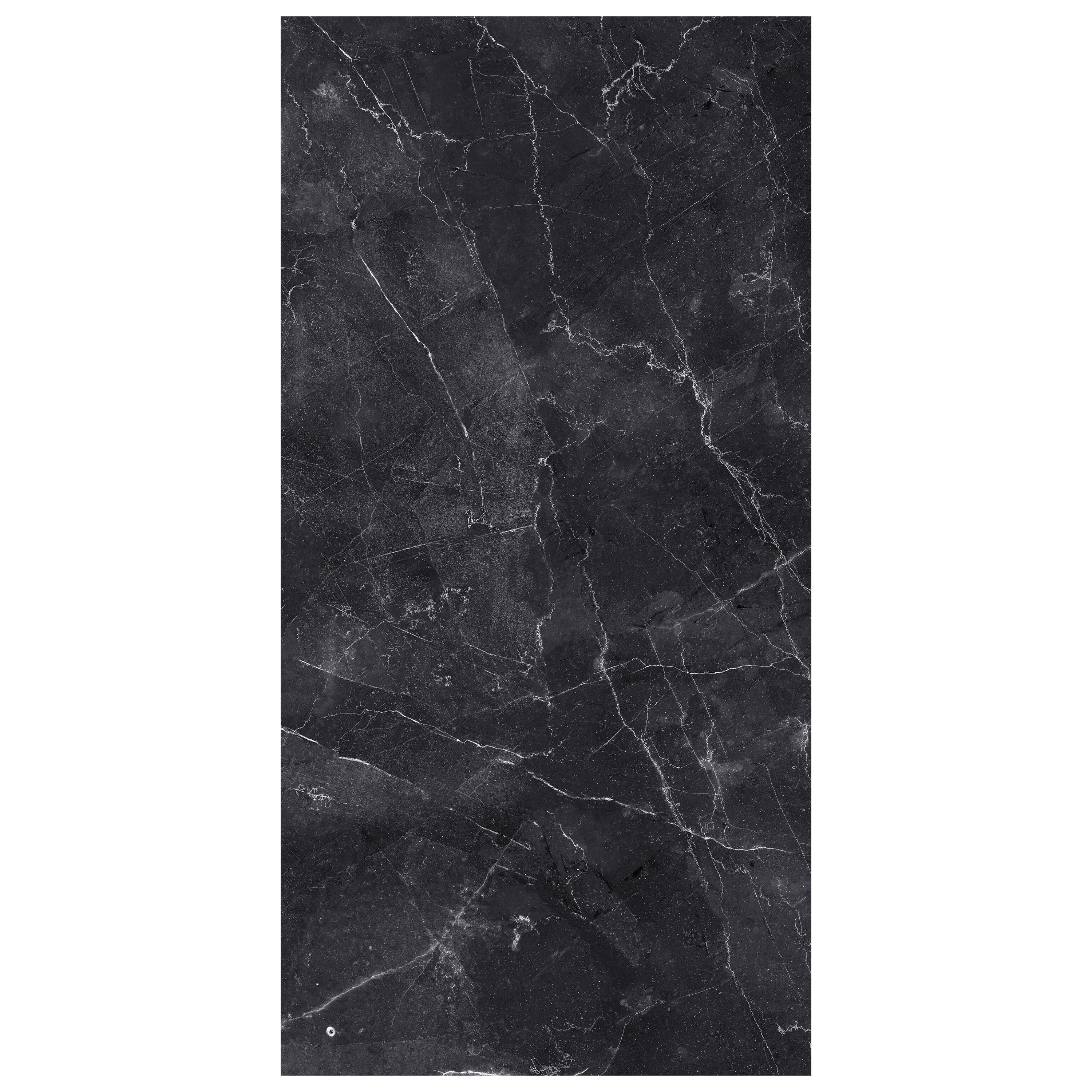 Türtapete schwarzer Marmor, Naturstein, Maserung M1181 - Bild 2 Türtapete schwarzer Marmor, Naturstein, Maserung M1181 - Bild 2
