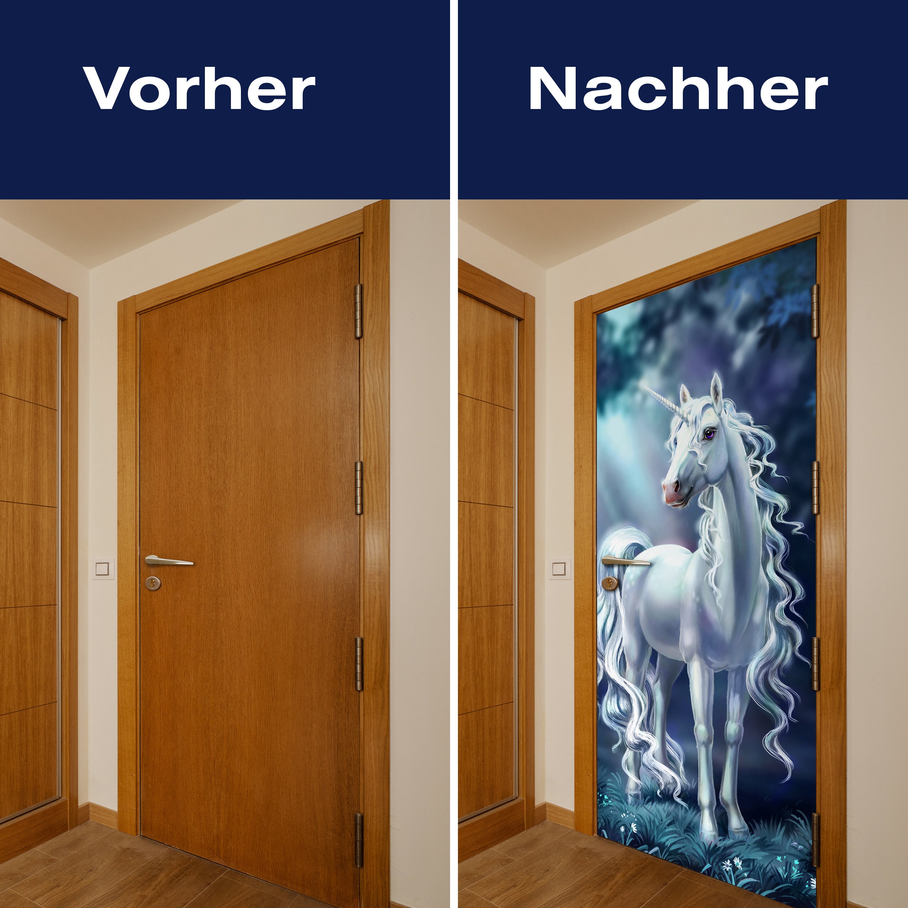 Türtapete schimmerndes Einhorn im Wald, Fantasy M1187 - Bild 10 Türtapete schimmerndes Einhorn im Wald, Fantasy M1187 - Bild 10