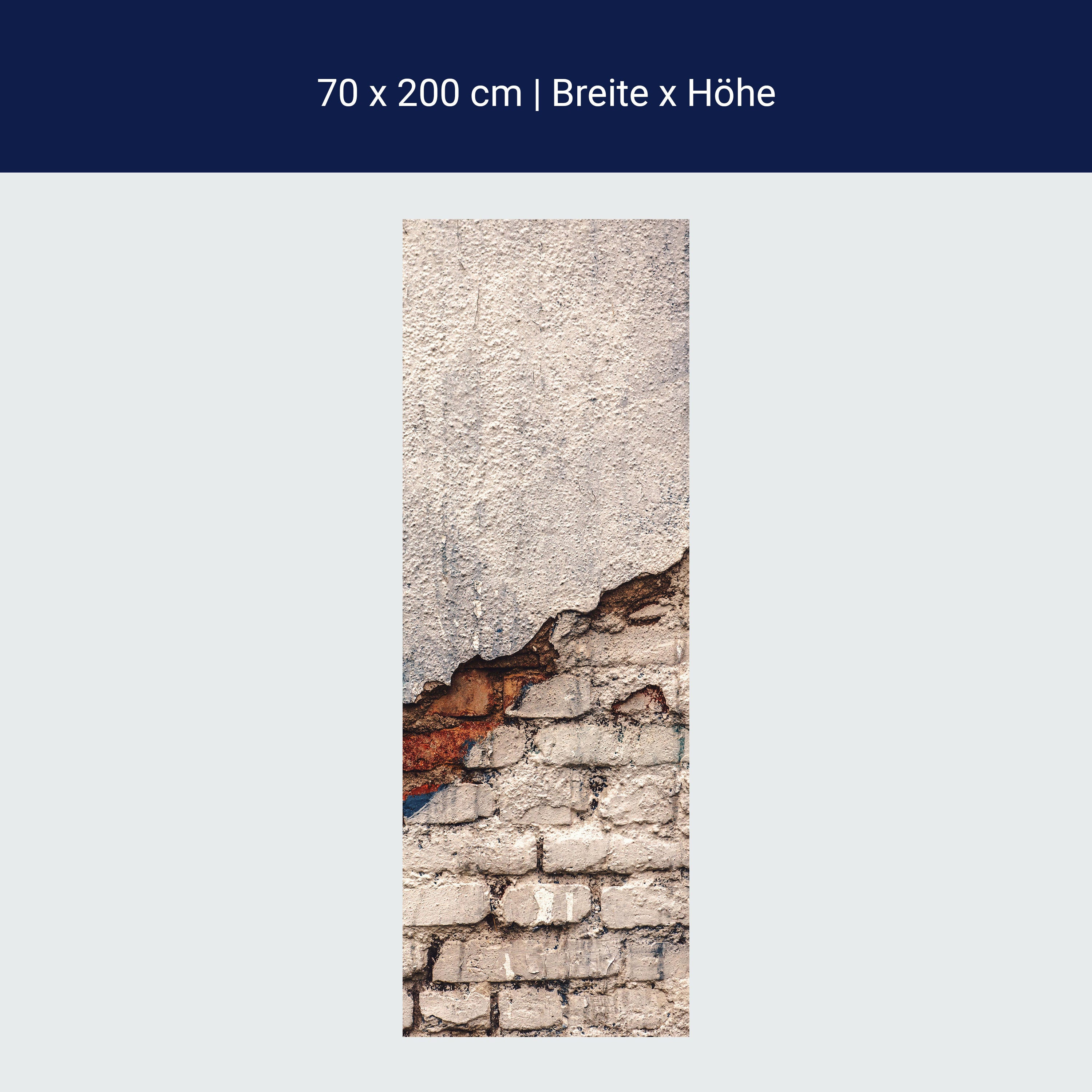 Türtapete alte Mauer, Putz, Risse, Backstein, Wand M1194 Türtapete alte Mauer, Putz, Risse, Backstein, Wand M1194