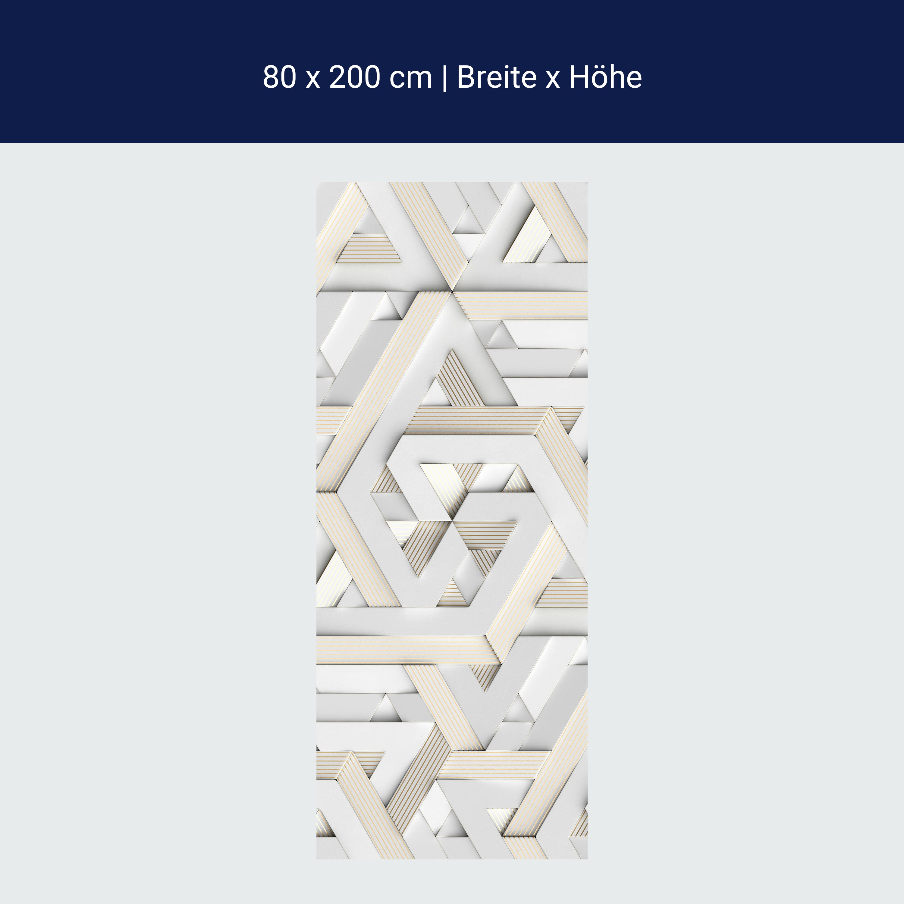 Türtapete Abstraktes Muster, Dreieck, Formen M1204 Türtapete Abstraktes Muster, Dreieck, Formen M1204