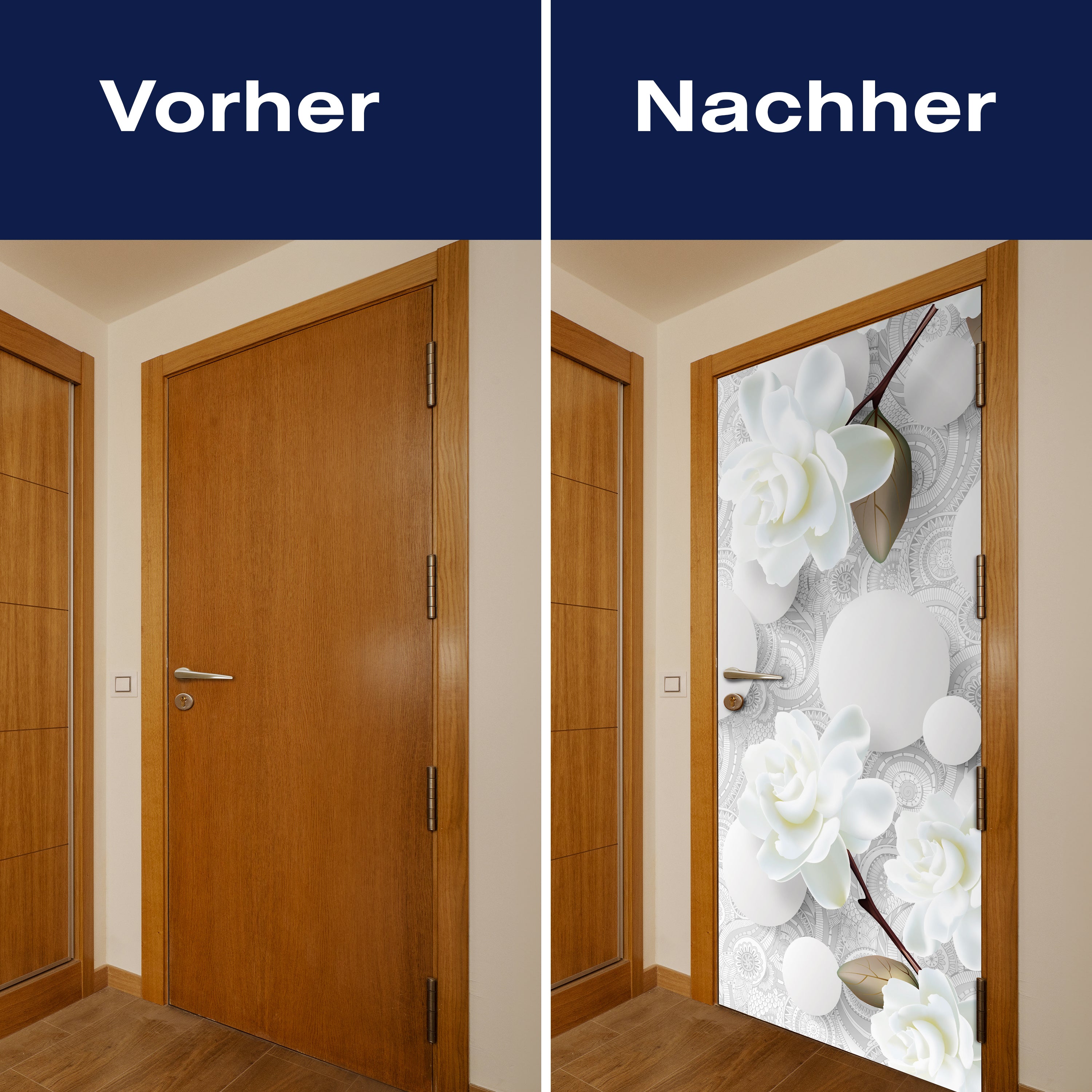 Türtapete Kugeln und Rosen, Blumen, Muster, Formen M1205 - Bild 10 Türtapete Kugeln und Rosen, Blumen, Muster, Formen M1205 - Bild 10