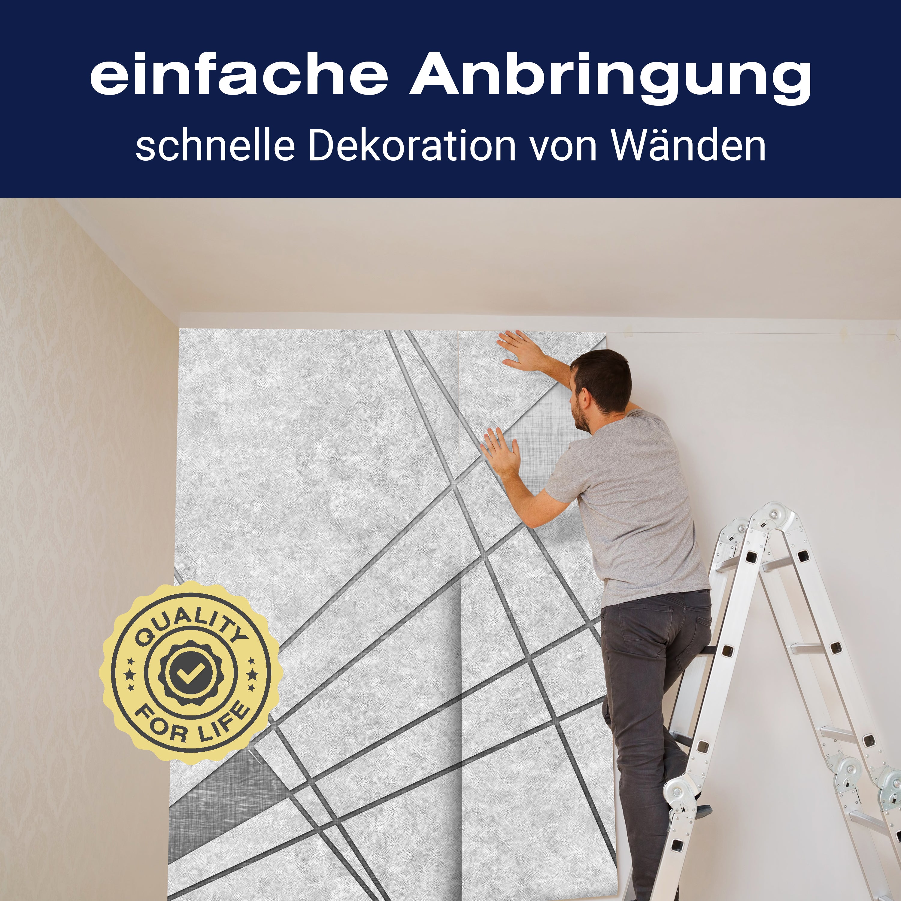 Fototapete schwarz-weiß Abstraktes Modernes M1207 - Bild 3 Fototapete schwarz-weiß Abstraktes Modernes M1207 - Bild 3