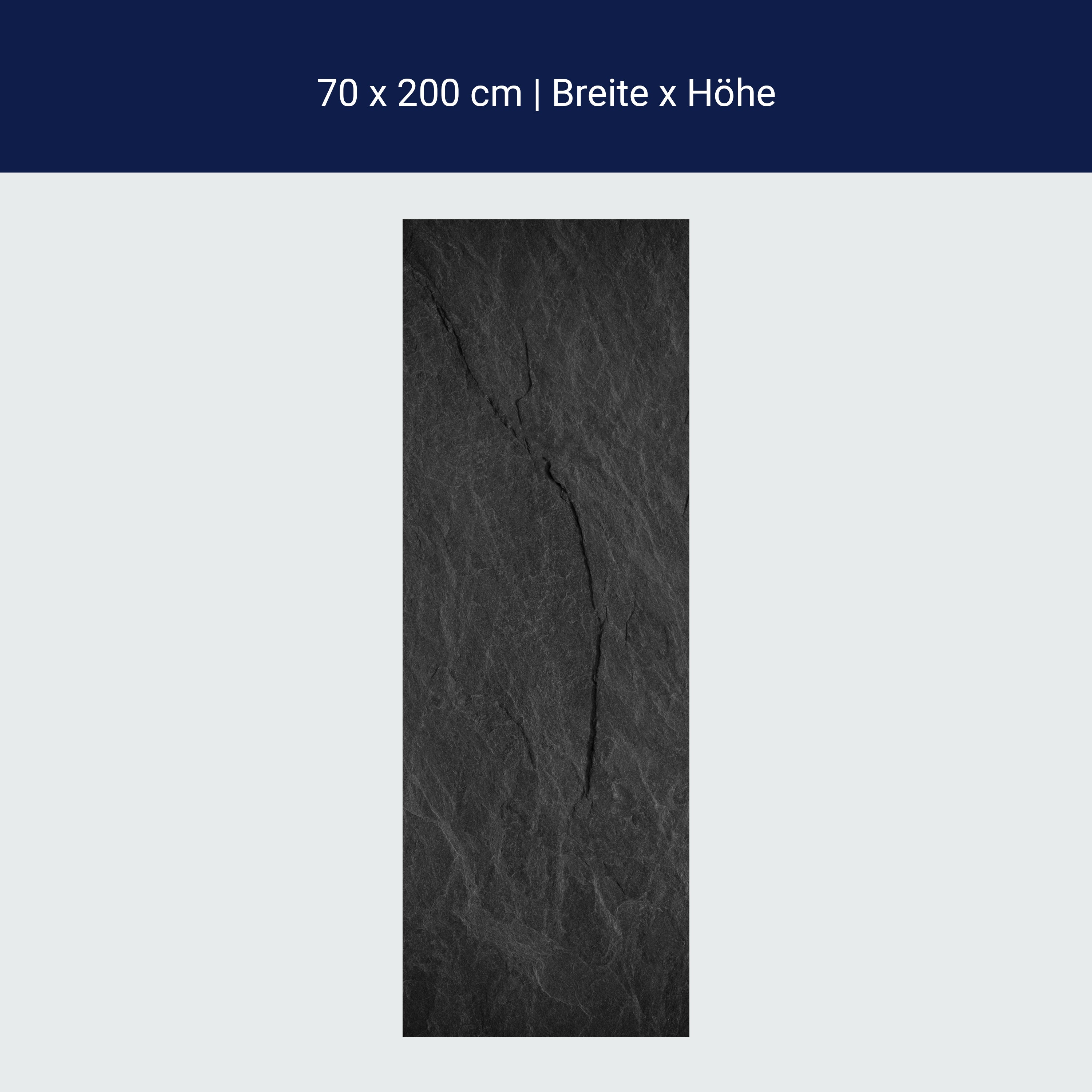 Türtapete Schiefer Wand, Anthrazit, Schwarz, Stein M1209 Türtapete Schiefer Wand, Anthrazit, Schwarz, Stein M1209