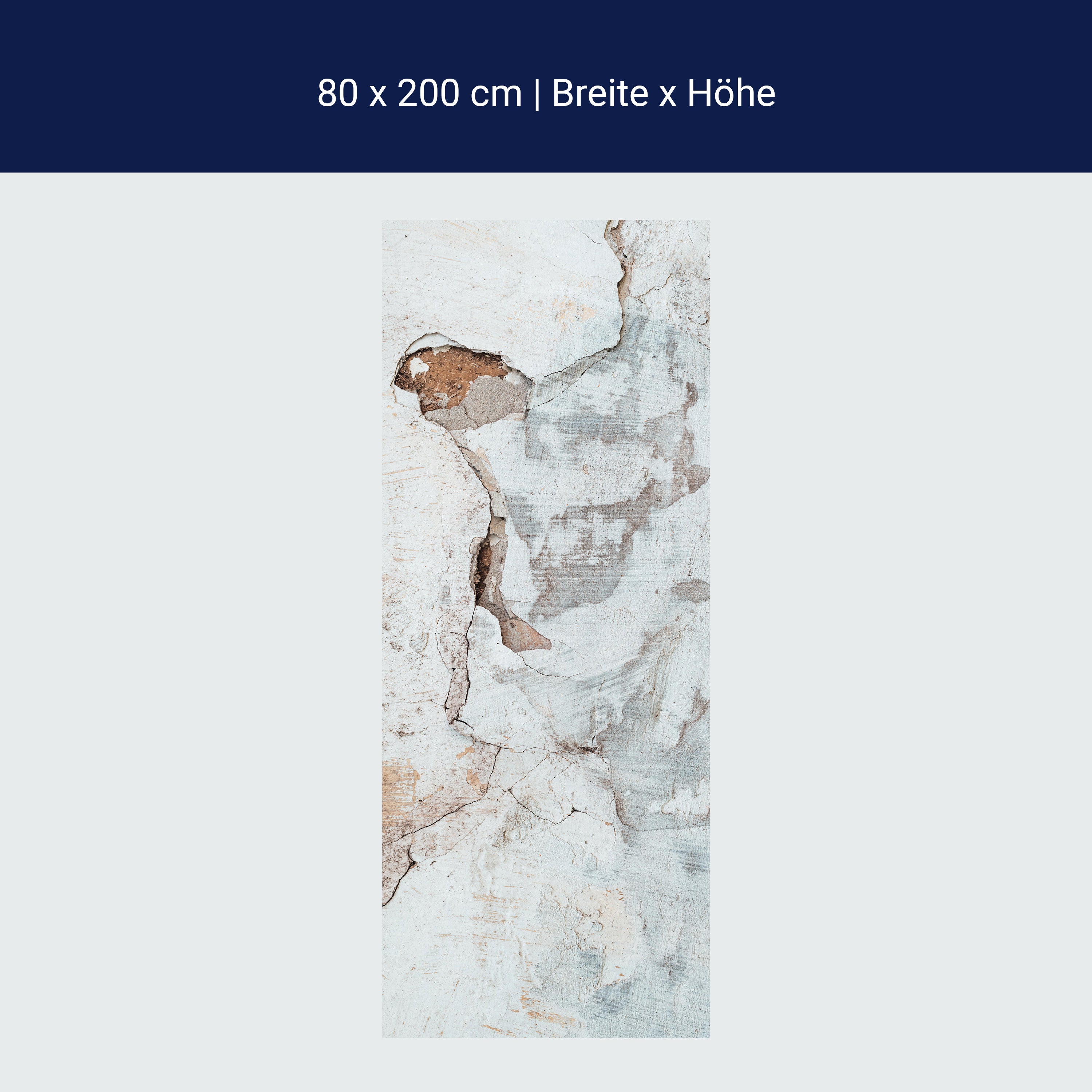 Türtapete rissige Mauer, Wand, Putz, Fassade M1210 Türtapete rissige Mauer, Wand, Putz, Fassade M1210