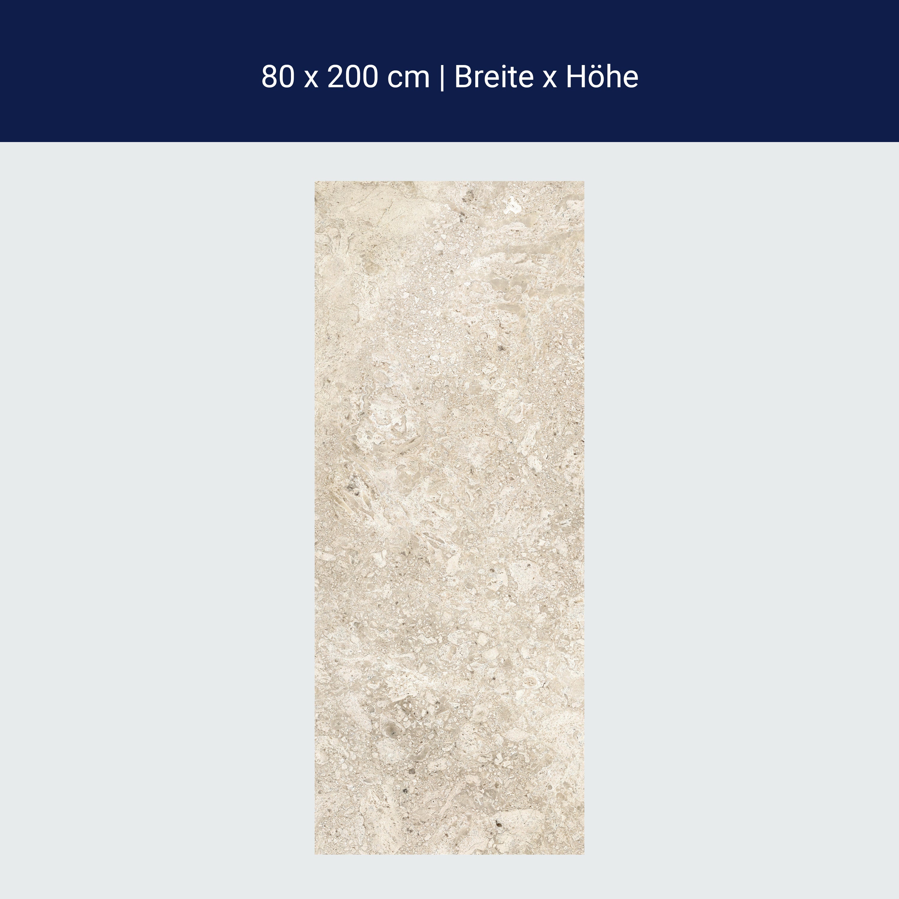 Türtapete heller Steinboden, Naturstein, Weiß M1214 Türtapete heller Steinboden, Naturstein, Weiß M1214