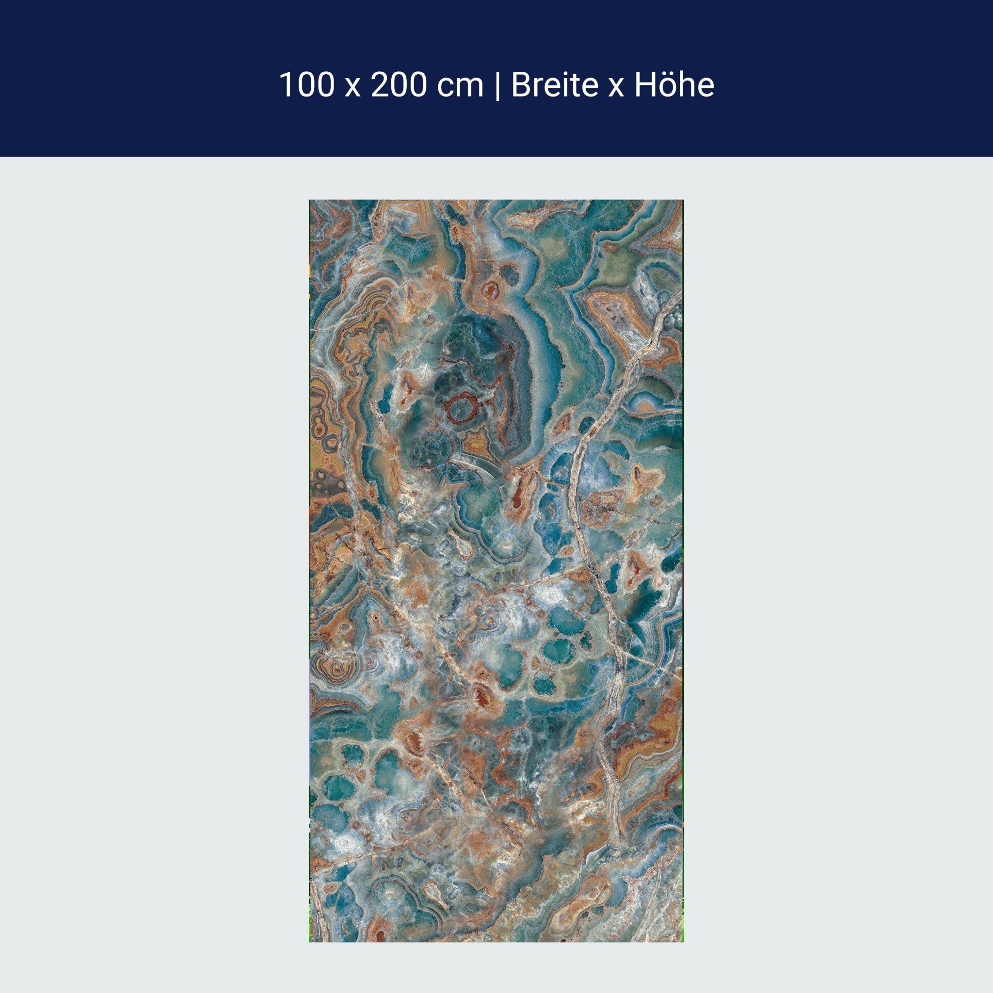 Türtapete Naturstein Blau Braun, Steine, Muster M1216 Türtapete Naturstein Blau Braun, Steine, Muster M1216