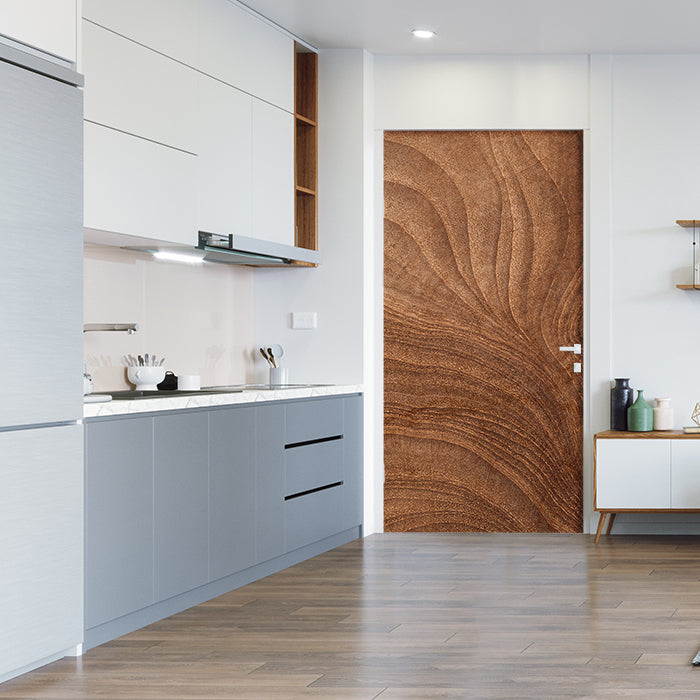 Türtapete Holz Maserung, Wellen, Natur, Echtholz M1219 - Bild 1 Türtapete Holz Maserung, Wellen, Natur, Echtholz M1219 - Bild 1