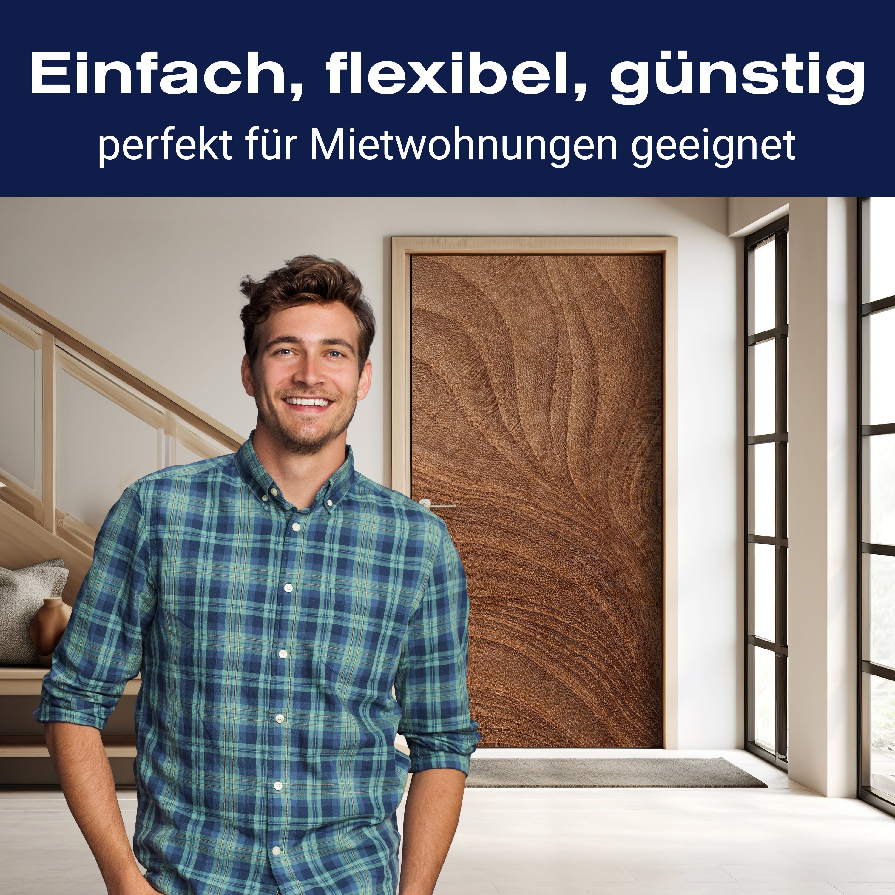 Türtapete Holz Maserung, Wellen, Natur, Echtholz M1219 - Bild 3 Türtapete Holz Maserung, Wellen, Natur, Echtholz M1219 - Bild 3