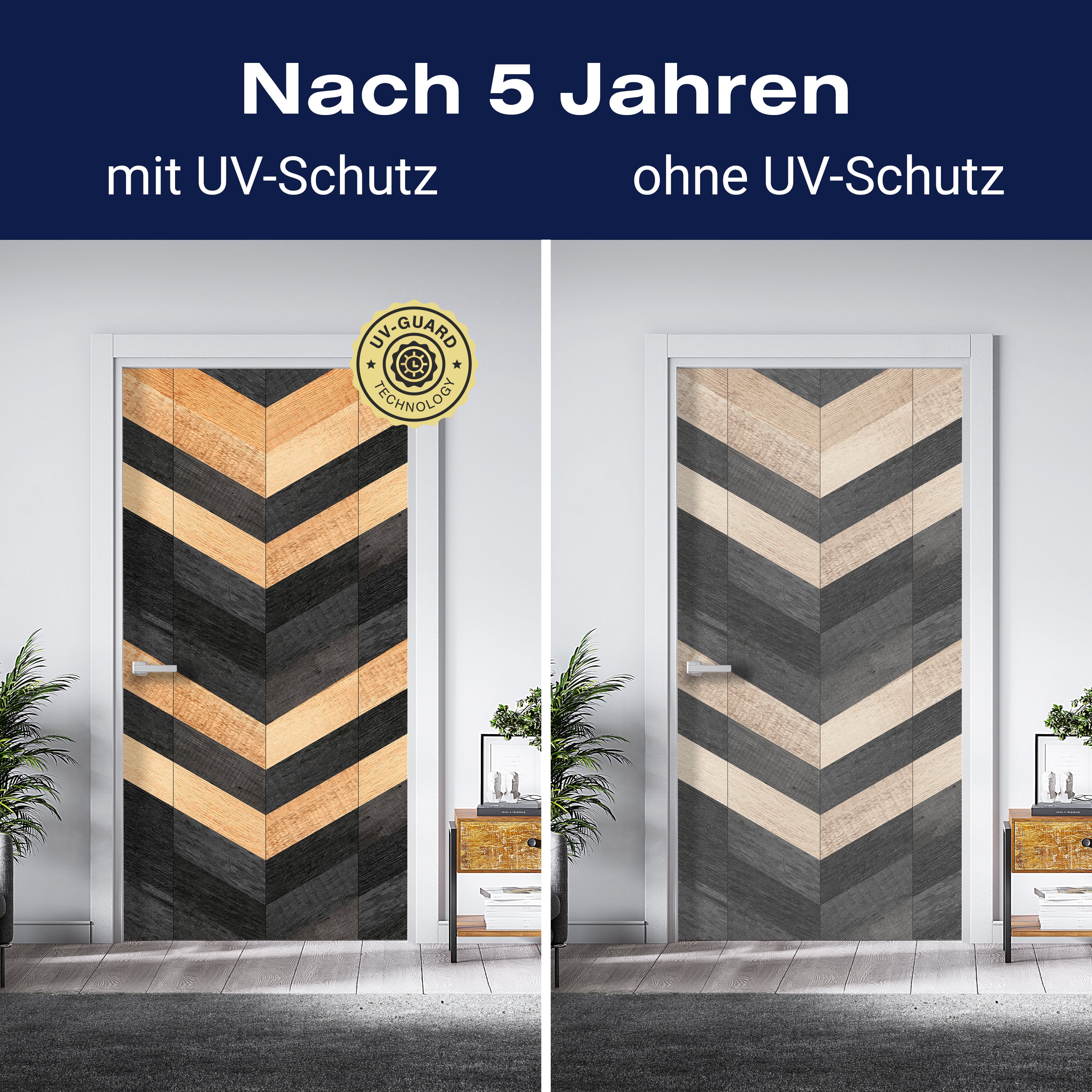 Türtapete Holzmuster, Schwarz, braun, Holz, Muster M1222 - Bild 4 Türtapete Holzmuster, Schwarz, braun, Holz, Muster M1222 - Bild 4