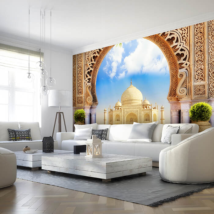 Fototapete Taj Mahal Indien Tor-bogen M1226 - Bild 1 Fototapete Taj Mahal Indien Tor-bogen M1226 - Bild 1