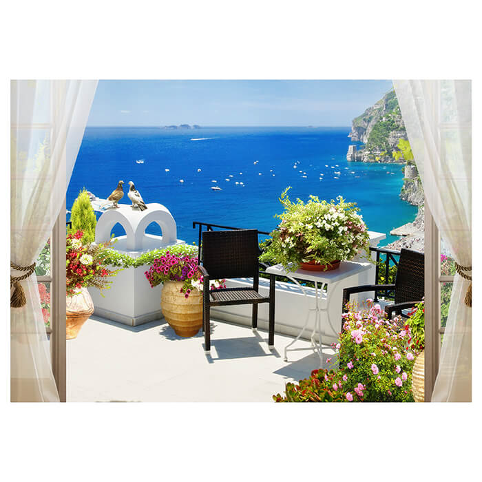 Fototapete Meer-blick Griechenland M1227 - Bild 2 Fototapete Meer-blick Griechenland M1227 - Bild 2