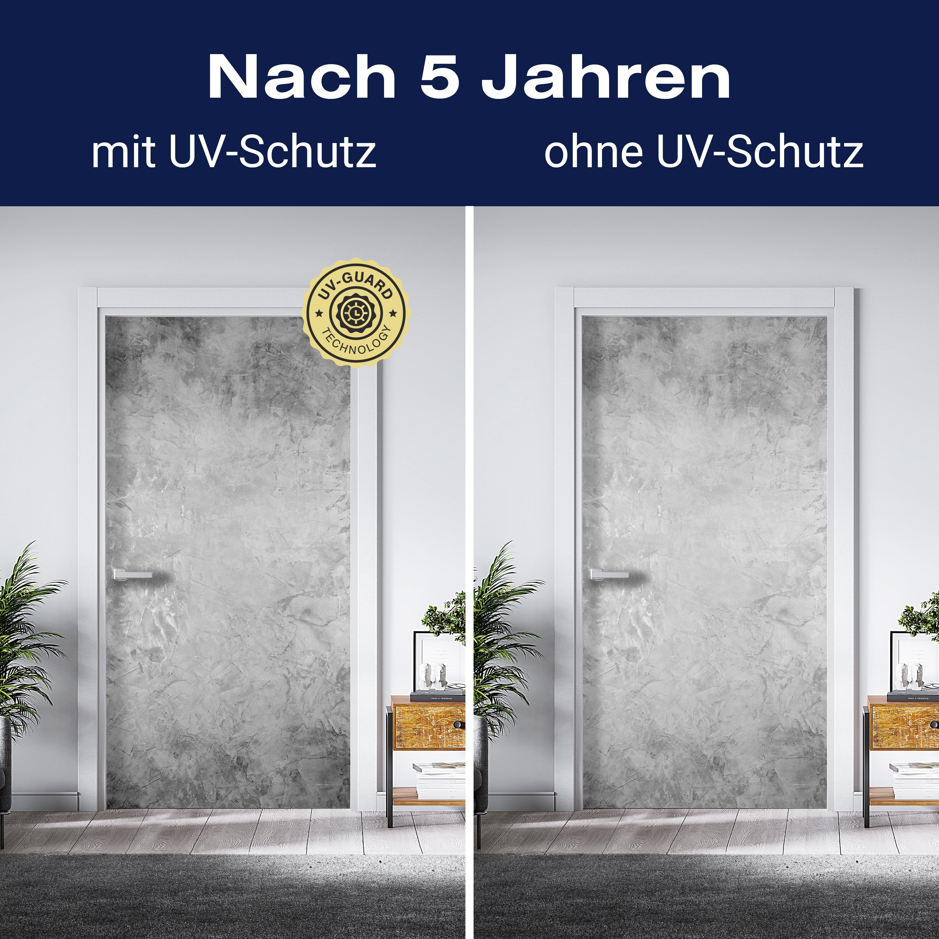 Türtapete grauer Putz, Wohnwand, graue Wand M1231 - Bild 4 Türtapete grauer Putz, Wohnwand, graue Wand M1231 - Bild 4