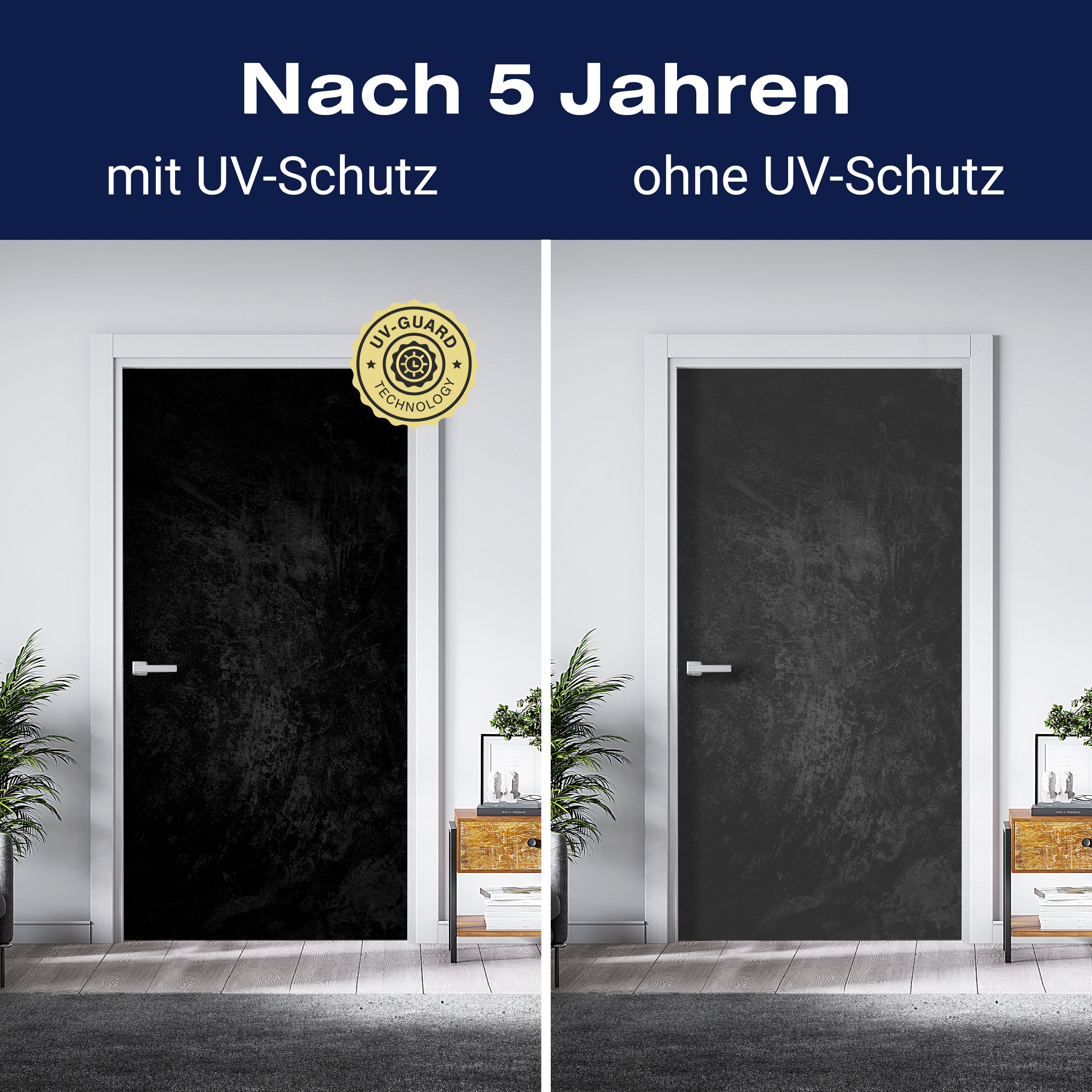 Türtapete schwarze Betonwand, Putz, grau M1233 - Bild 4 Türtapete schwarze Betonwand, Putz, grau M1233 - Bild 4