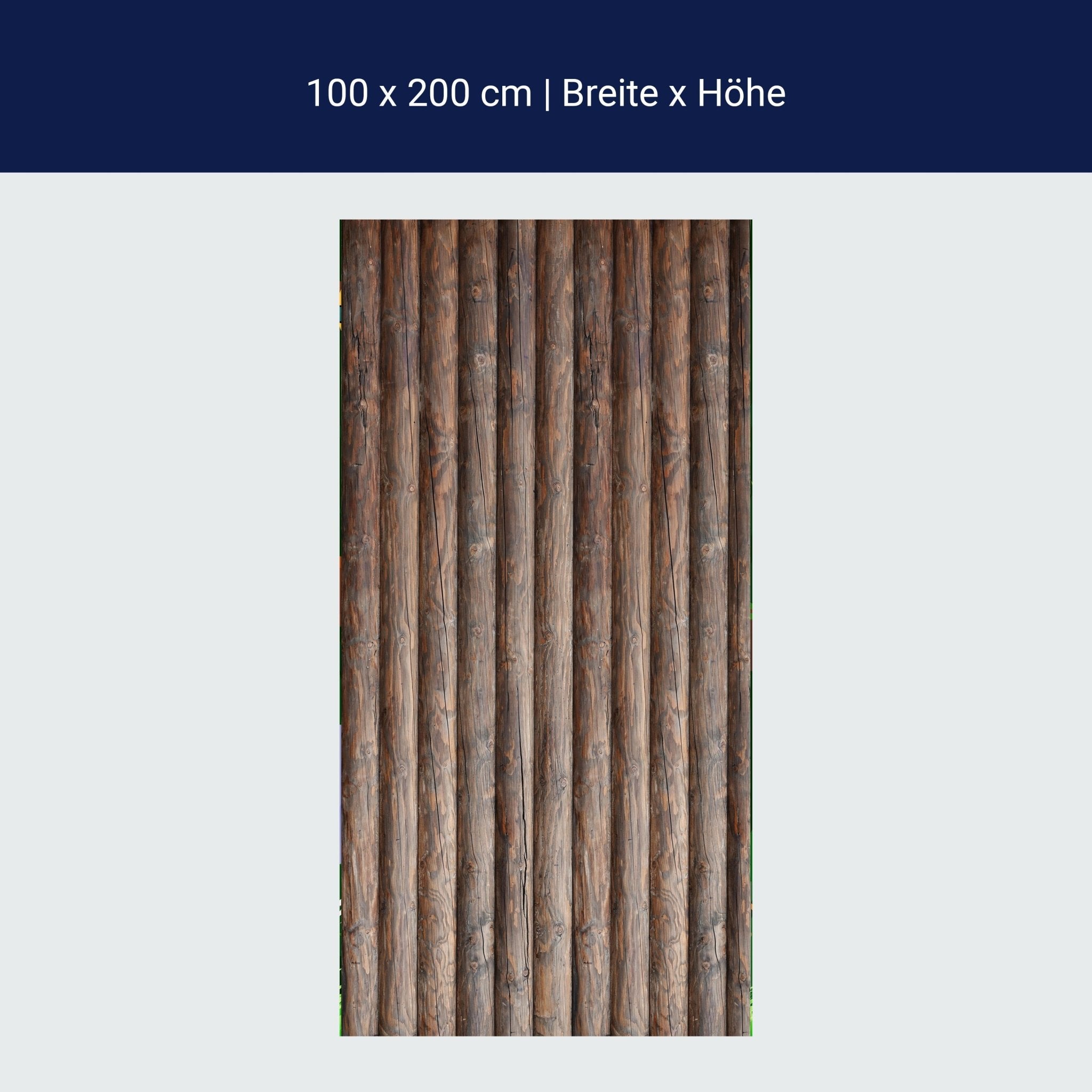 Türtapete Palisaden Zaun, Holz, Holzzaun, braun M1236 Türtapete Palisaden Zaun, Holz, Holzzaun, braun M1236