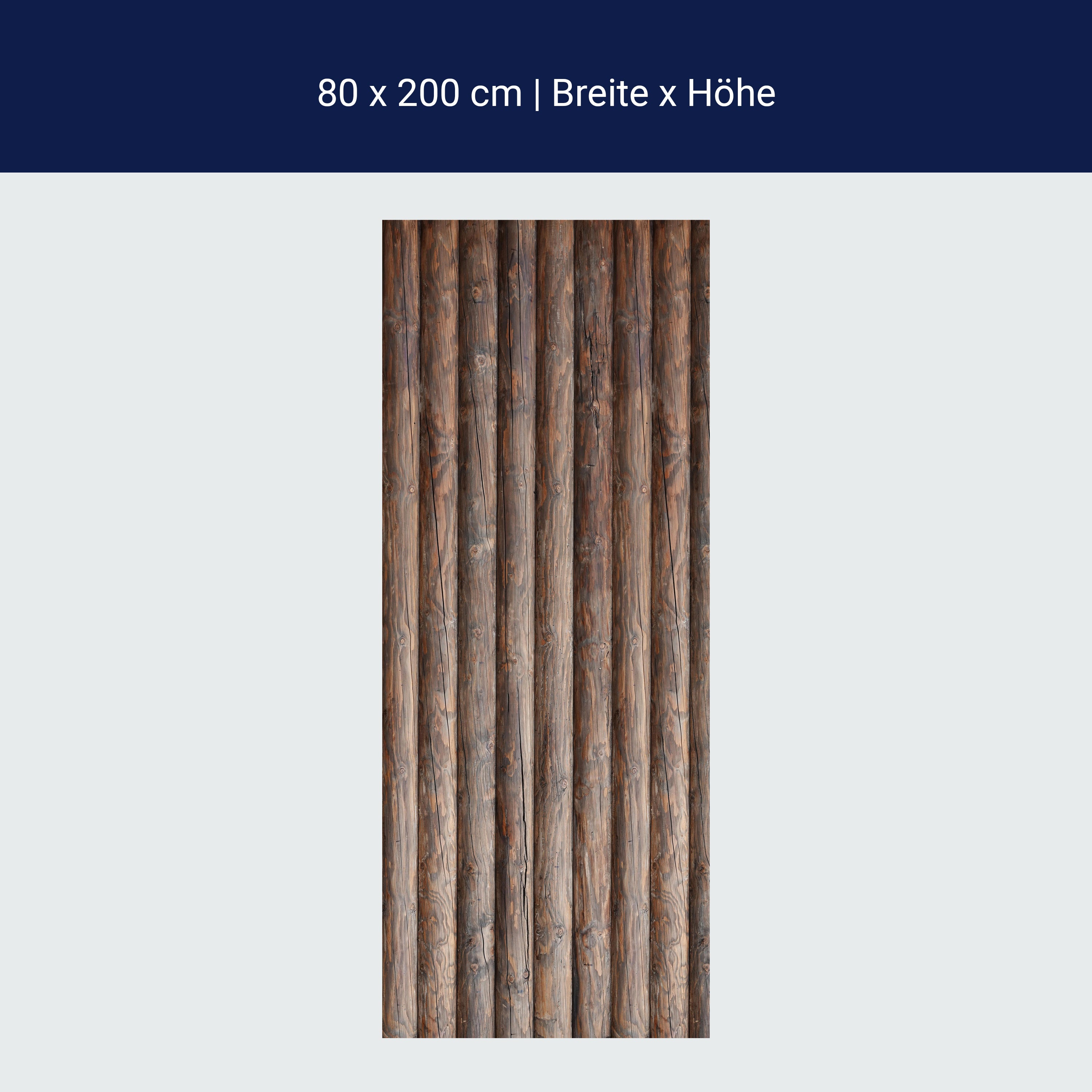 Türtapete Palisaden Zaun, Holz, Holzzaun, braun M1236 Türtapete Palisaden Zaun, Holz, Holzzaun, braun M1236
