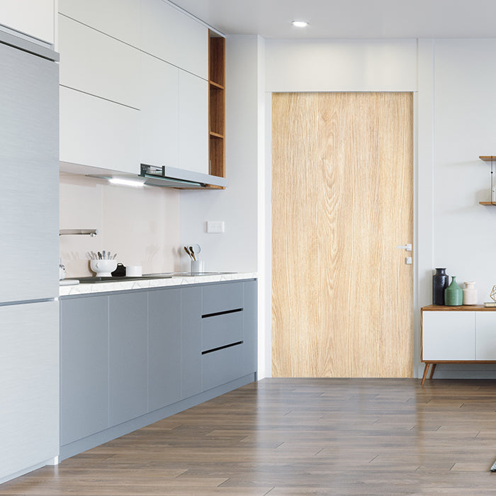 Türtapete helles Holz, Echtholz, braun, beige M1237 - Bild 1 Türtapete helles Holz, Echtholz, braun, beige M1237 - Bild 1