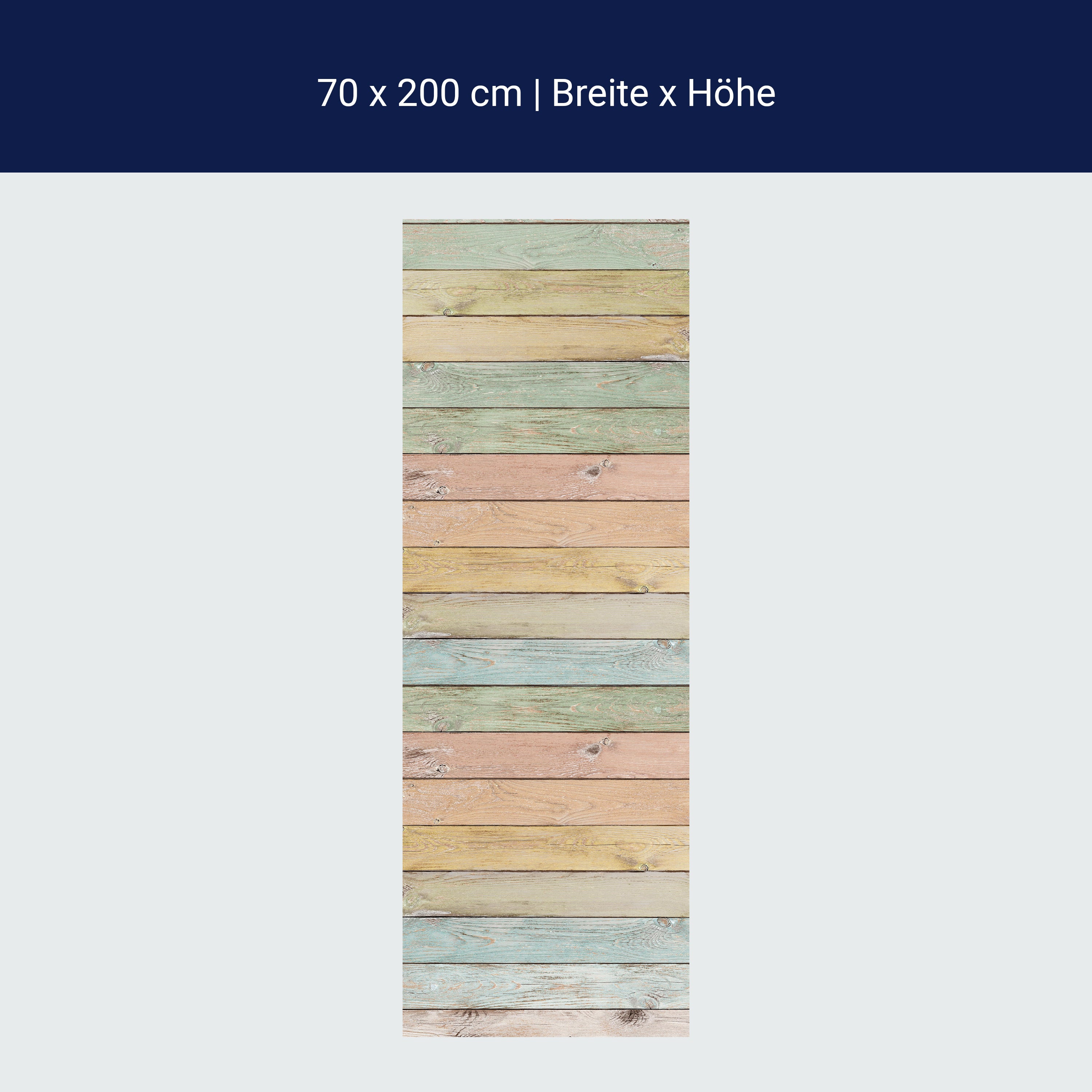 Türtapete bunte Holzplatte, Palisaden, bunt, Holz M1239 Türtapete bunte Holzplatte, Palisaden, bunt, Holz M1239