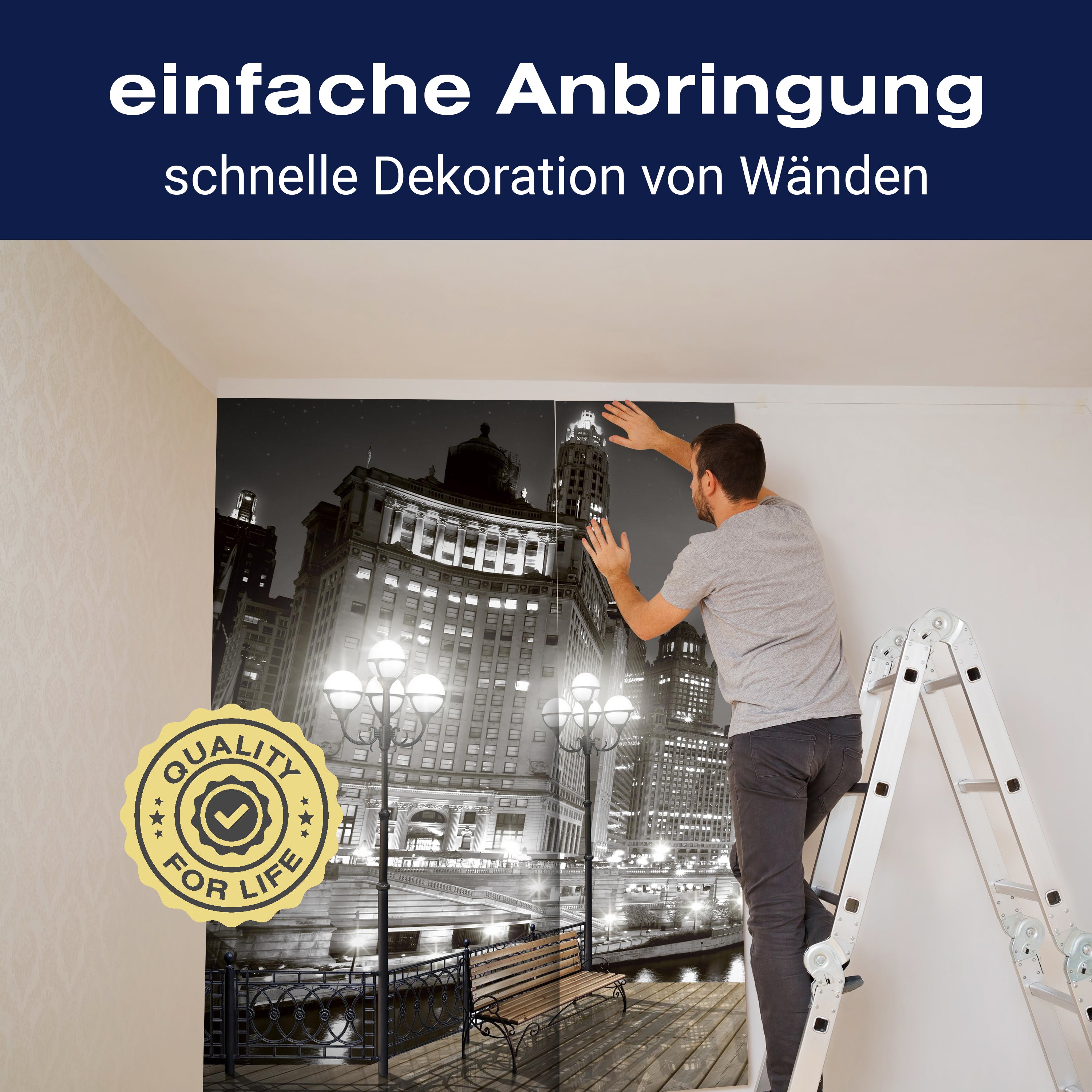 Fototapete New York bei Nacht M1240 - Bild 3 Fototapete New York bei Nacht M1240 - Bild 3