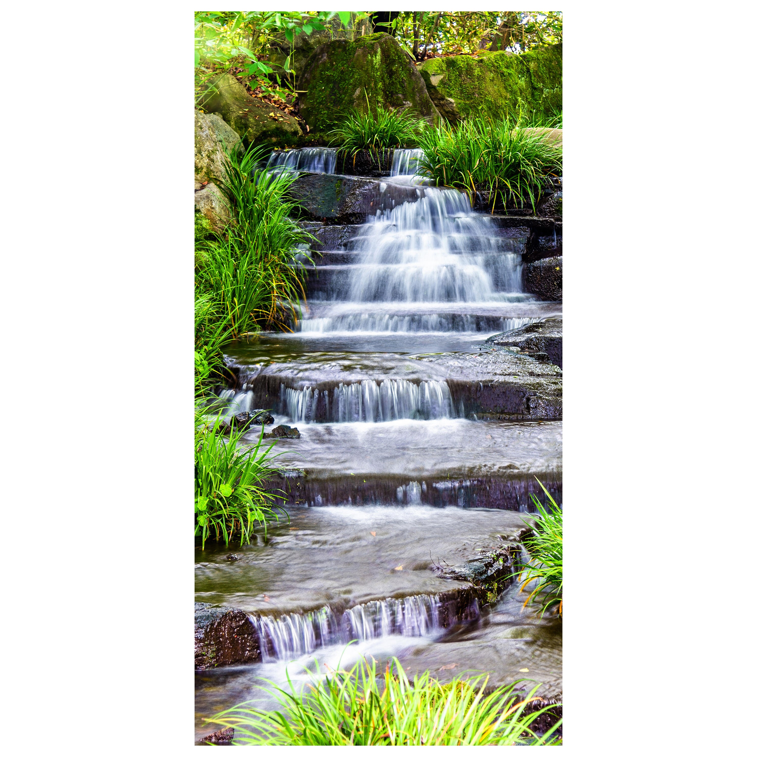 Türtapete Wasserfall am Bach, Stufen, Wasser M1246 - Bild 2 Türtapete Wasserfall am Bach, Stufen, Wasser M1246 - Bild 2